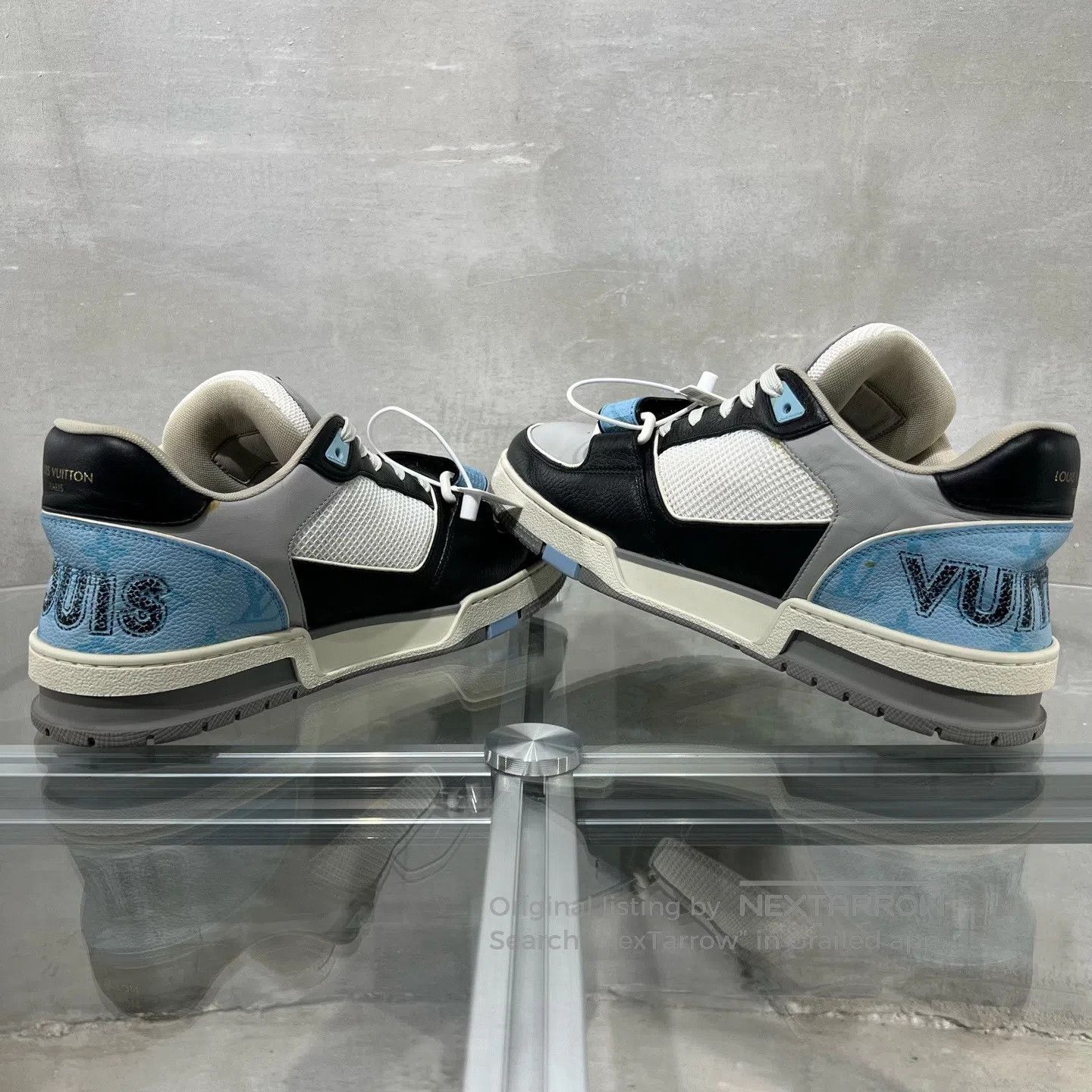 Louis Vuitton Louis Vuitton Trainer Black and Blue Velcro shoes Size US 9 / EU 42 - 5 Thumbnail