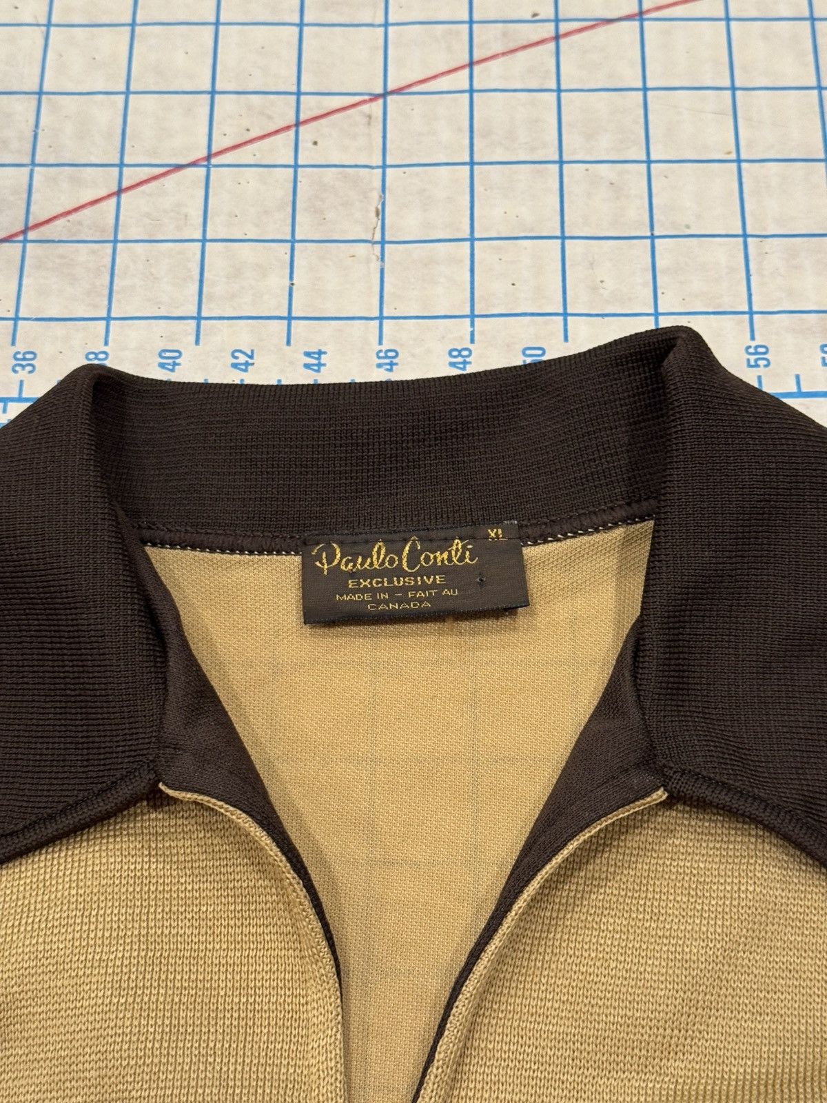 Vintage Vintage Paulo Conti Short Sleeve Polo Shirt Brown Mens VtgXL Size US XL / EU 56 / 4 - 5 Thumbnail