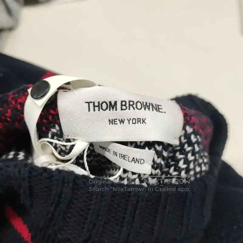 Thom Browne Thom Browne Black Wool Sweater for Women . Size L / US 10 / IT 46 - 3 Thumbnail
