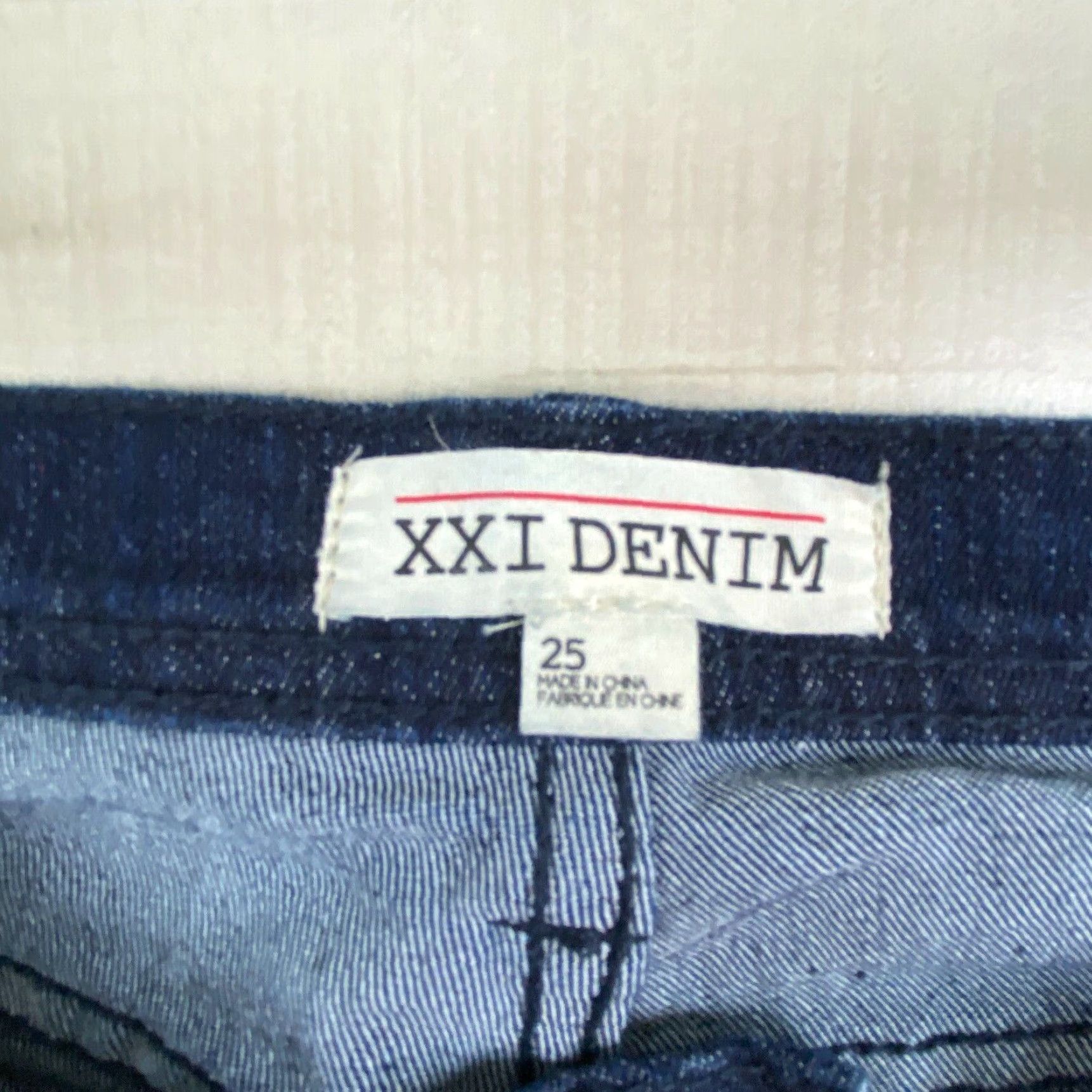 Forever 21 Forever 21 Womens Skinny Jeans Blue 25x28 Low Rise Stretch Cotton Blend Regular Size 42" / US 20 - 4 Thumbnail