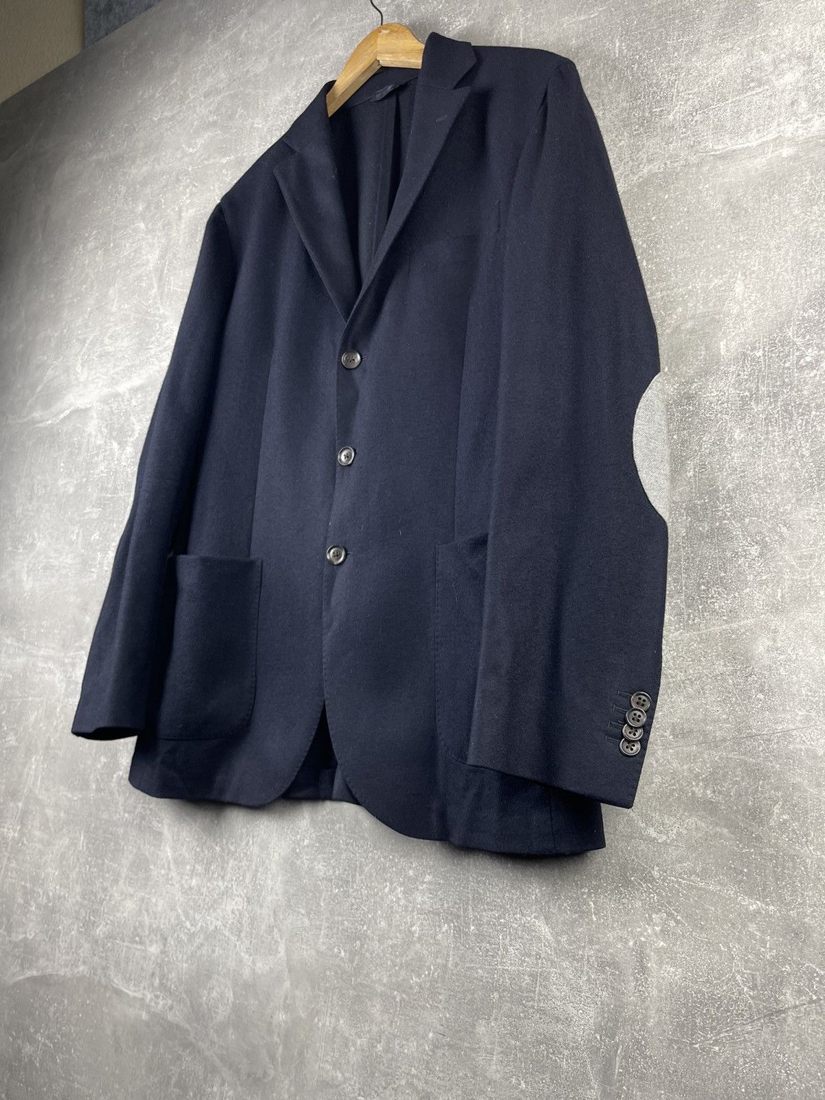 L.B.M. 1911 L.B.M. 1911 Wool Navy Blue Blazer Jacket Made In Italy Size 54R - 5 Thumbnail