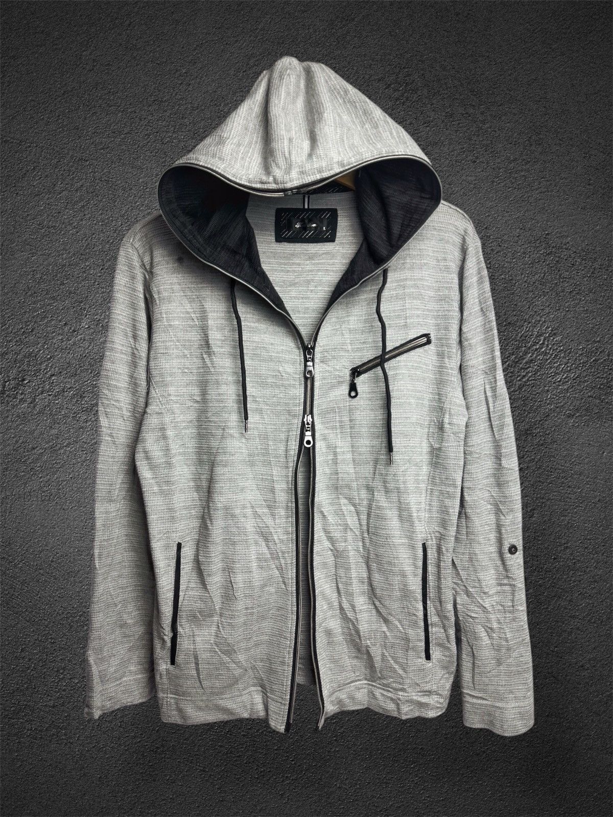 If Six Was Nine × Japanese Brand × Le Grande Bleu (L.G.B.) Full Zipper Nota Bene Hoodie Japanese Size US M / EU 48-50 / 2 - 3 Thumbnail