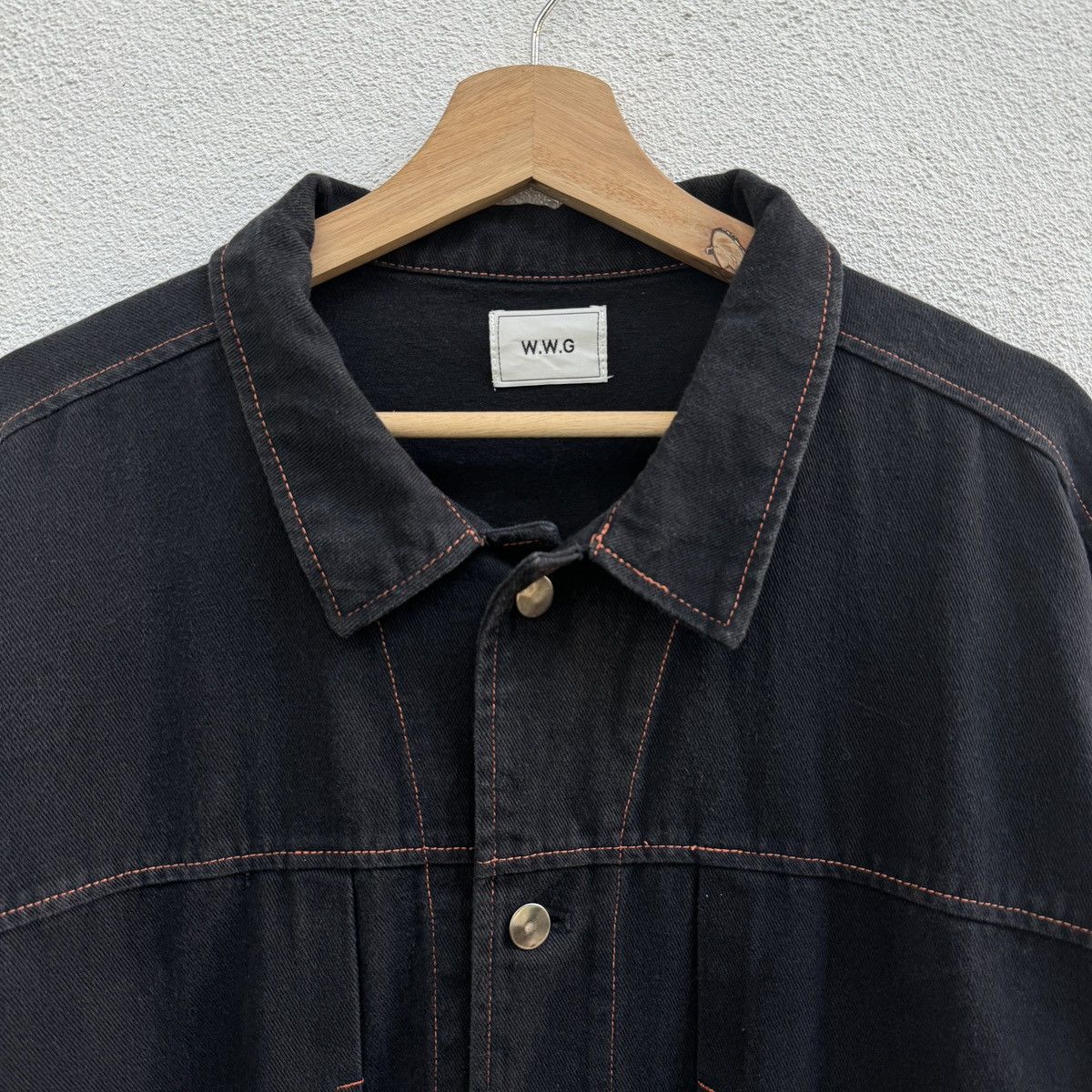 Japanese Brand W.W.G Button Up Denim Jacket Size US L / EU 52-54 / 3 - 3 Thumbnail