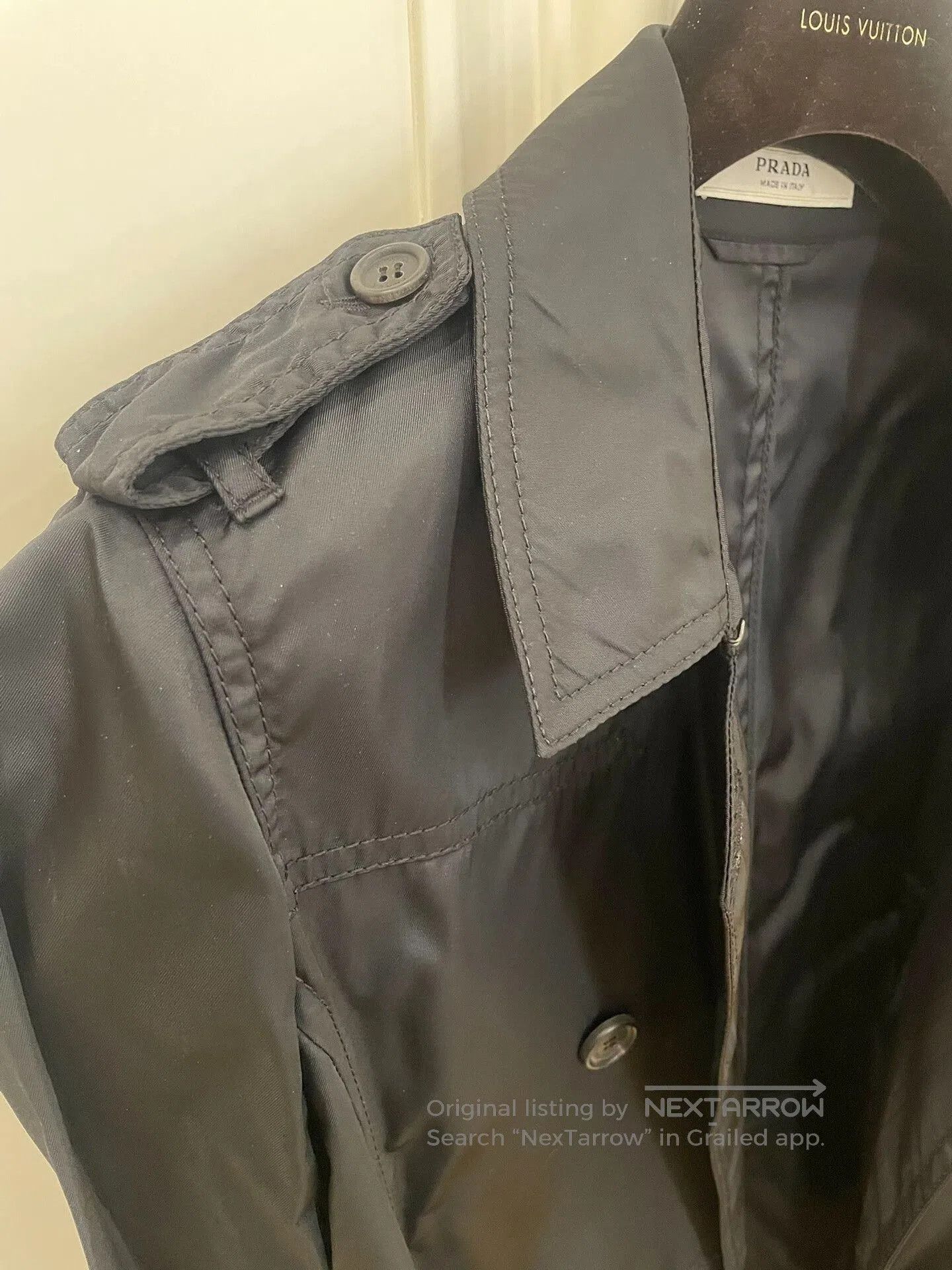 Prada Prada Black Trench Coat Size 42. Size US XS / EU 42 / 0 - 4 Thumbnail