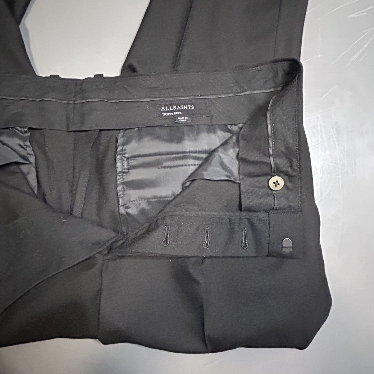 Allsaints ALLSAINTS Tapered Wool Trousers Slacks – Size 34 Size US 34 / EU 50 - 8 Thumbnail