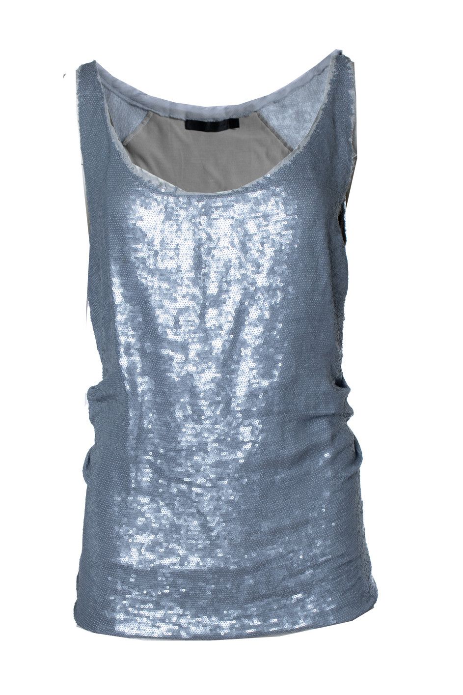 Donna Karan Donna Karan, grey metallic sequinned top Size M / US 6-8 / IT 42-44 - 1 Thumbnail
