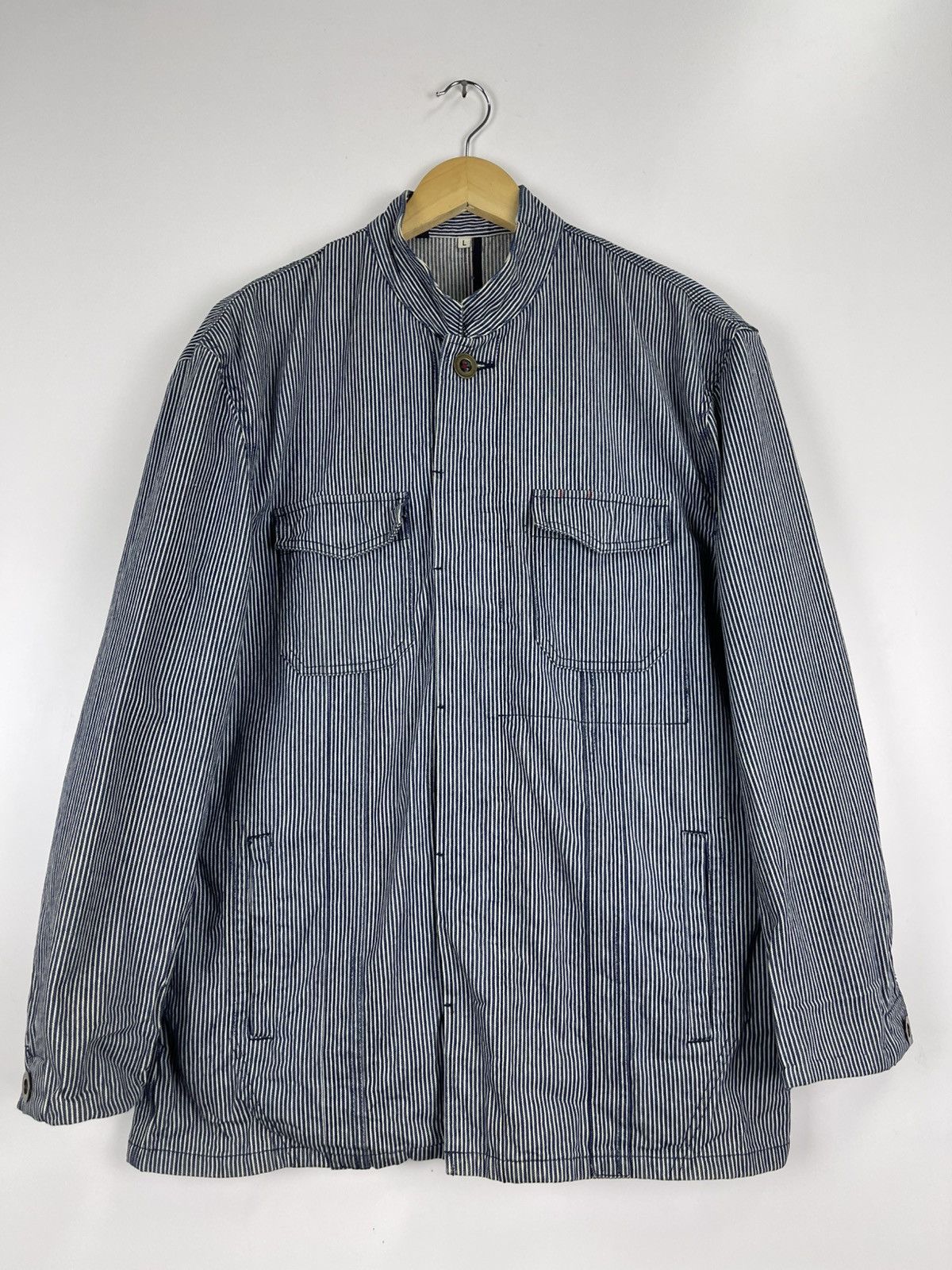 Japanese Brand × Vintage Vintage Hickory Jacket Size US L / EU 52-54 / 3 - 3 Thumbnail