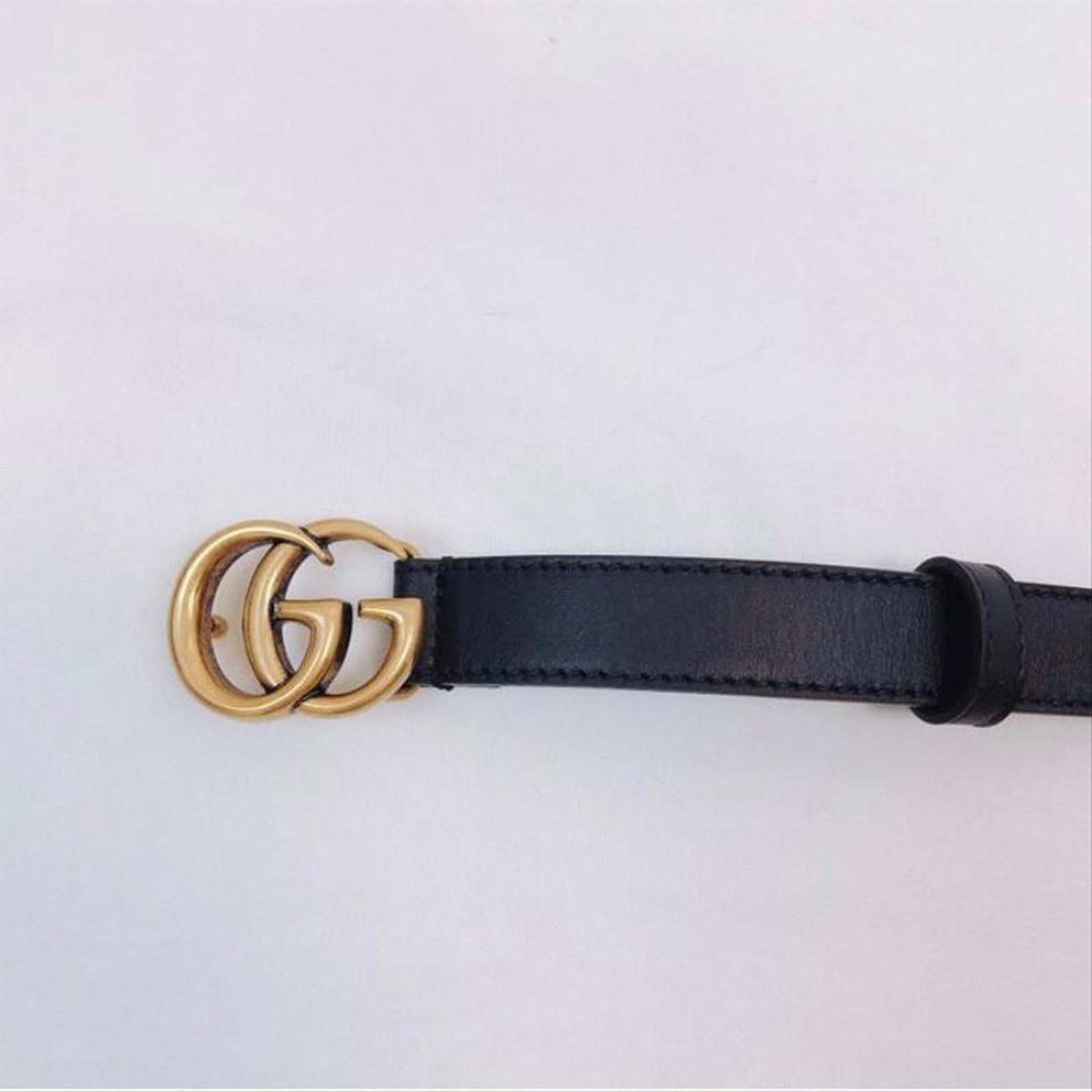Gucci GUCCI GG logo thin belt size 70/ 28 Size ONE SIZE - 7 Thumbnail