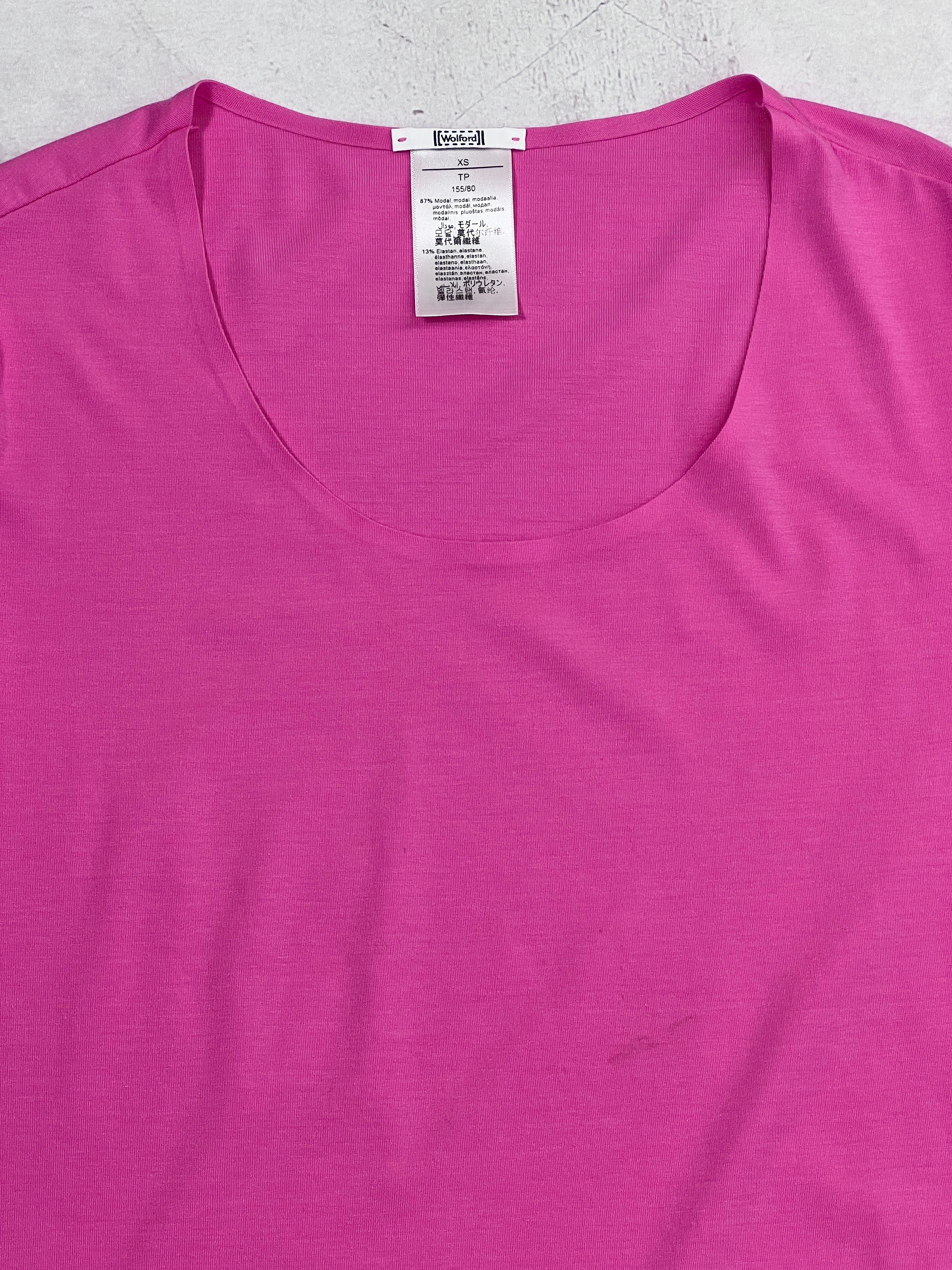 Designer × Mugler × Wolford Mugler Wolford T-Shirt Women Ladies Basic Pink Size XS / US 0-2 / IT 36-38 - 12 Thumbnail