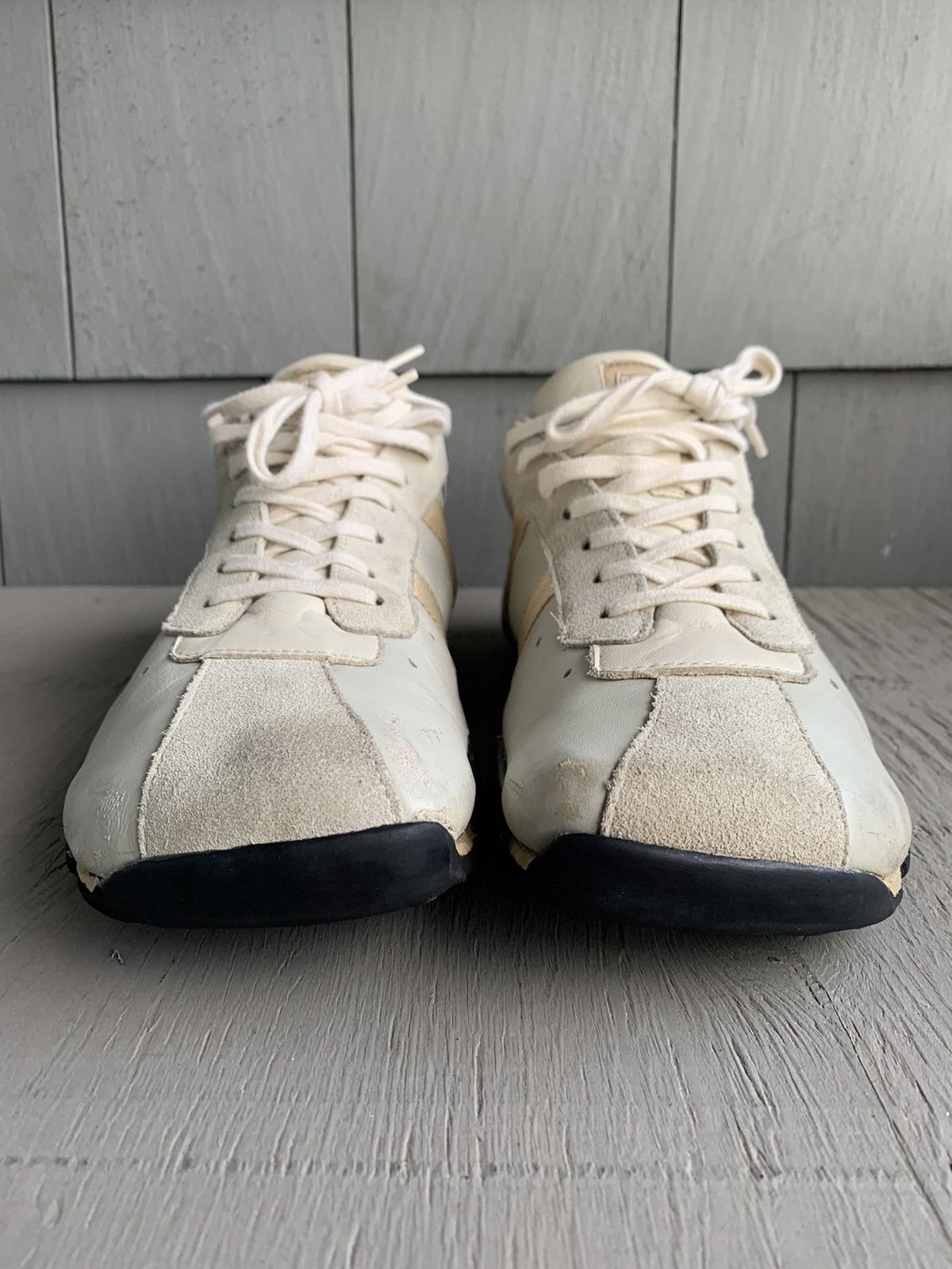 Diesel × Vintage 2000s Diesel Wish Sneakers Y2K Vintage Square Toe MM Leather Size US 10 / EU 43 - 4 Thumbnail