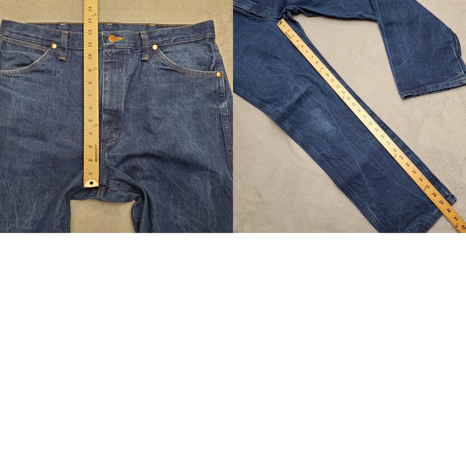 Wrangler VINTAGE Wrangler Jeans Men 36x30 Blue Denim Pants 13MWZ Western Cowboy Pants Jeans Size US 36 / EU 52 - 9 Thumbnail