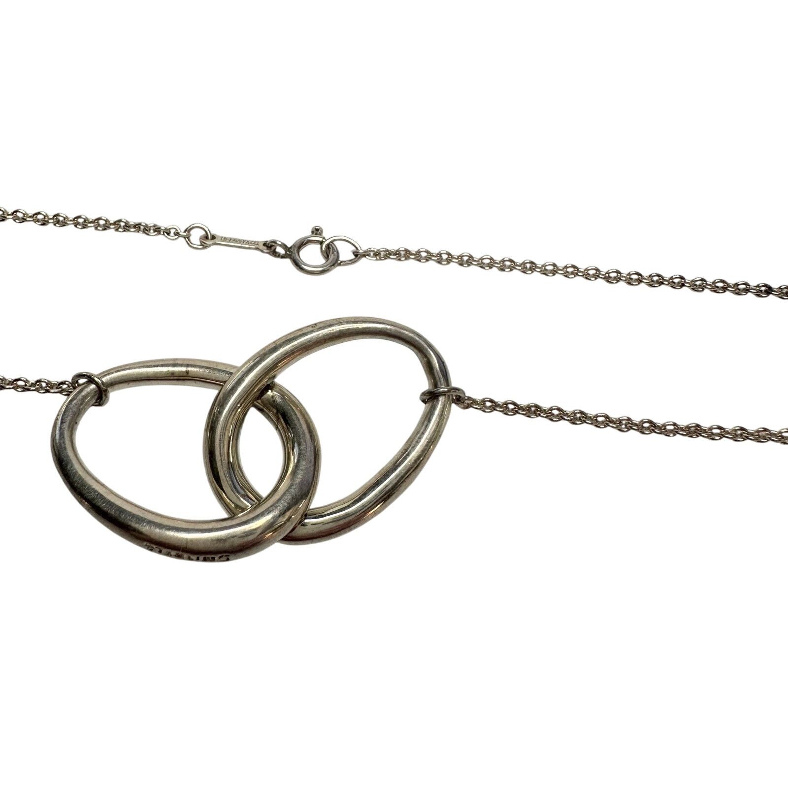Tiffany & Co. Tiffany and Co Elsa Peretti Large Double Loop Necklace 14" Size ONE SIZE - 5 Thumbnail