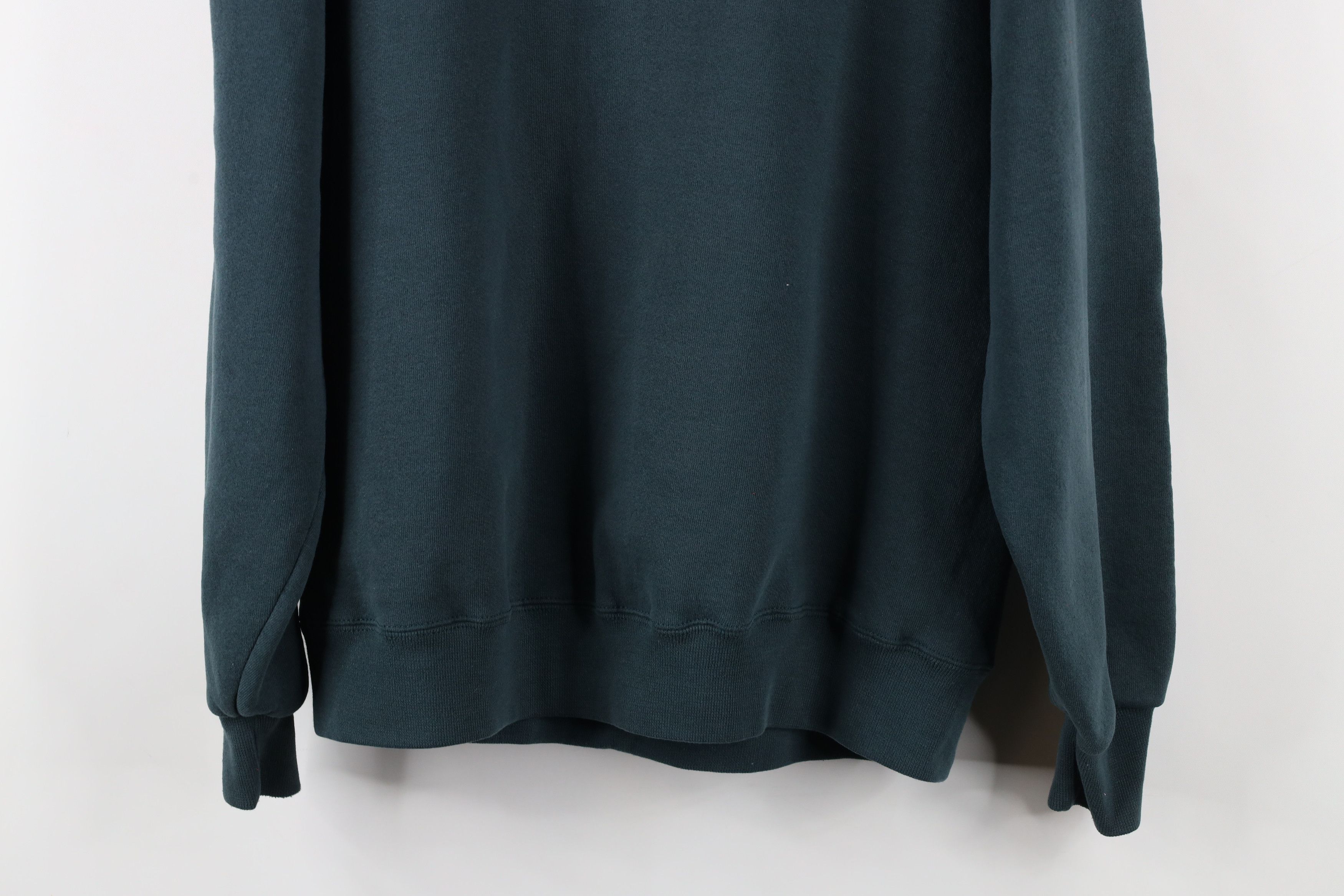 Russell Athletic × Vintage Vintage 90s Russell Athletic Crewneck Sweatshirt Green USA Size US L / EU 52-54 / 3 - 11 Thumbnail