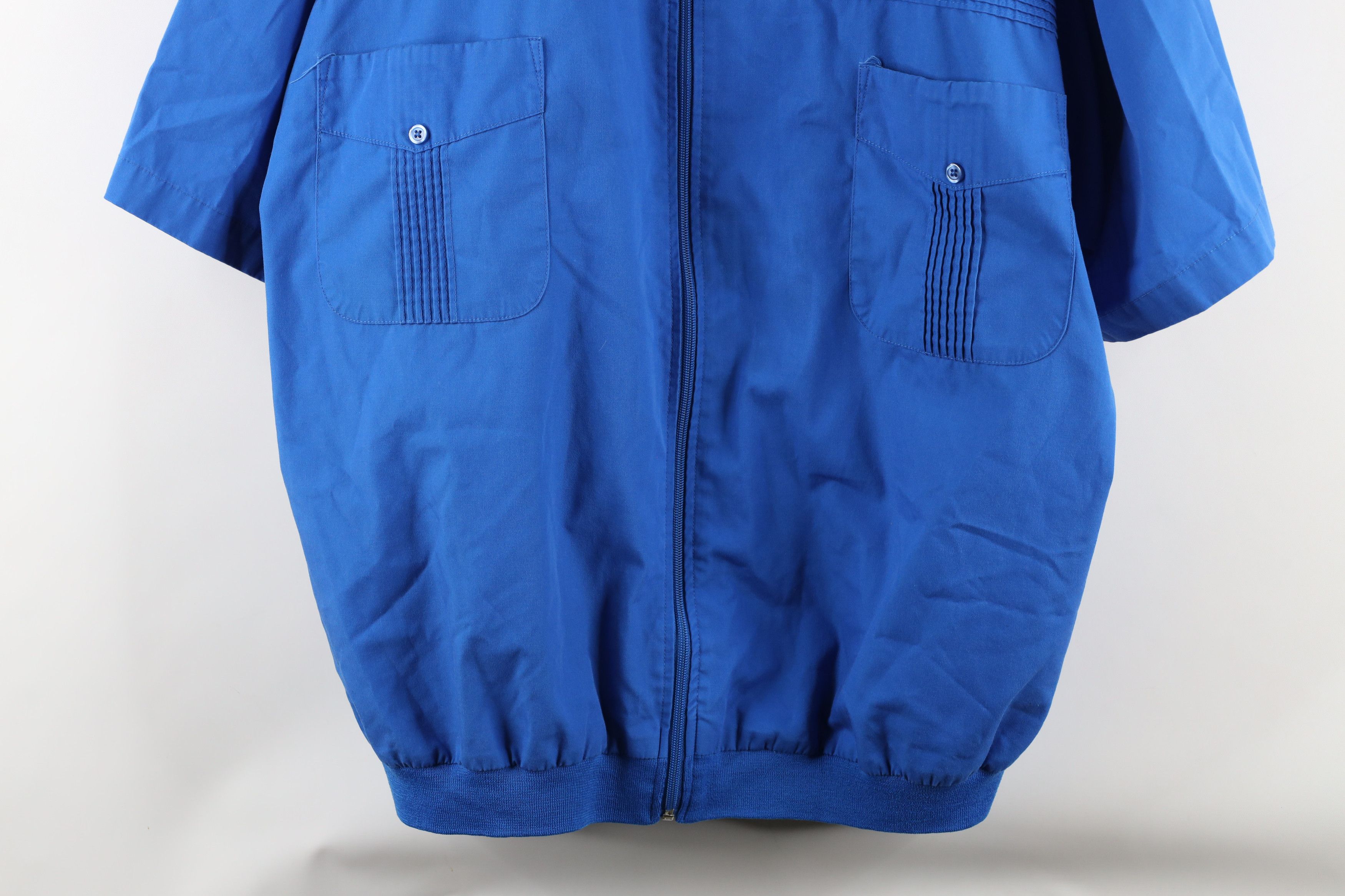 Vintage Vintage 90s Streetwear Short Sleeve Full Zip Collared Jacket Size US XXL / EU 58 / 5 - 3 Thumbnail