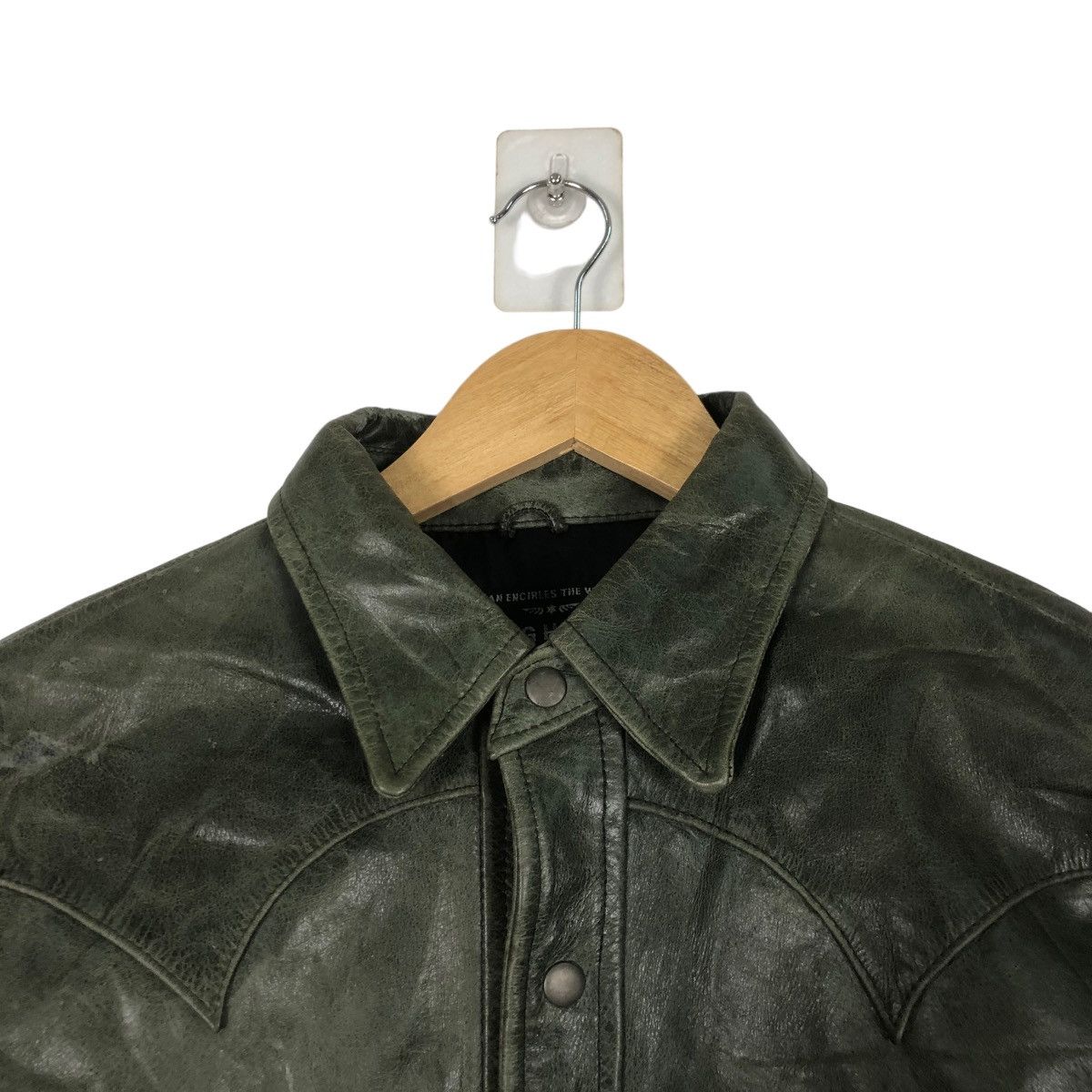Genuine Leather Doghouse western leather shirt snap button up Size US S / EU 44-46 / 1 - 4 Thumbnail