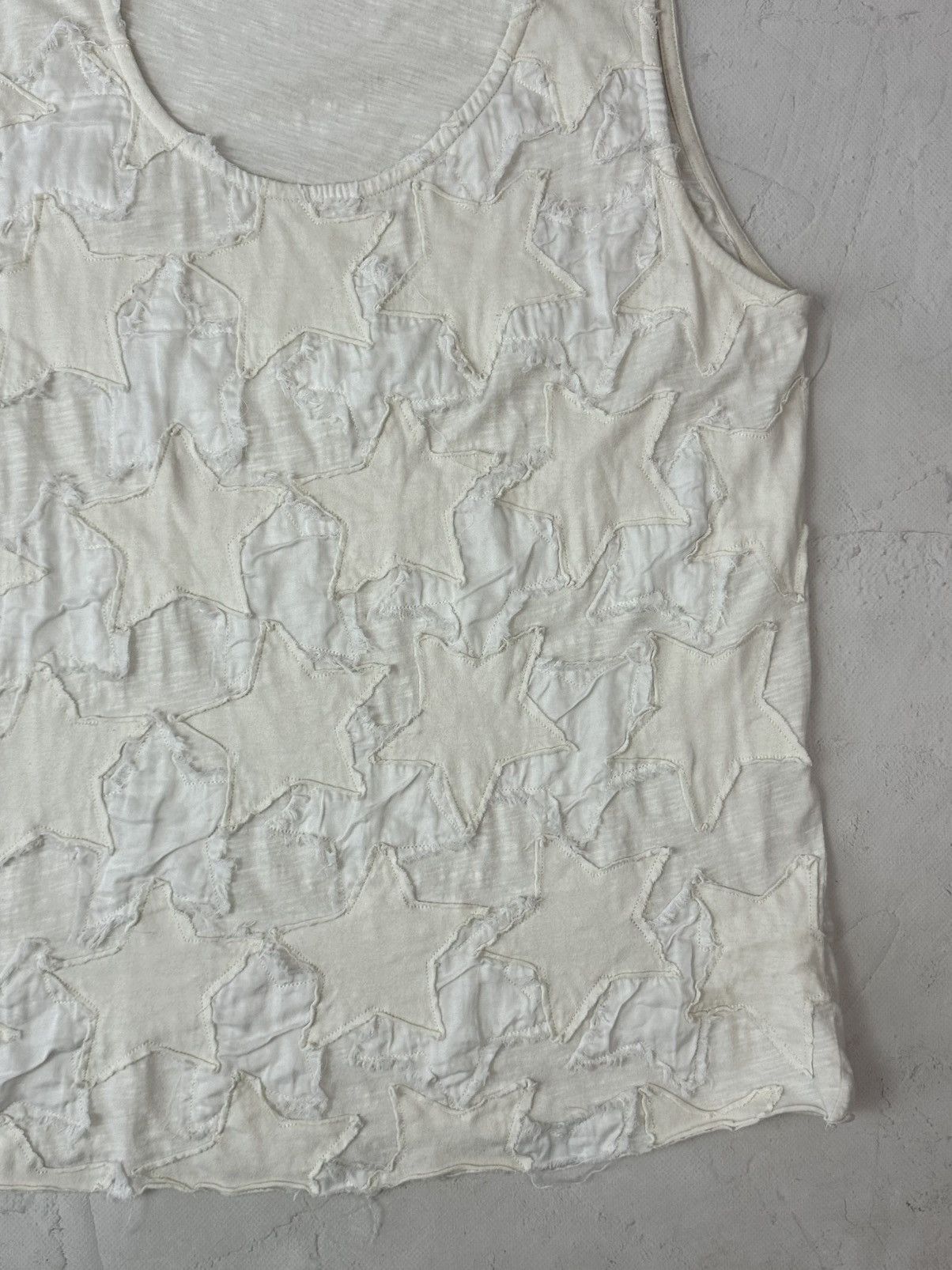 Diesel Vintage Diesel Stars Ivory Sleeveless Top Size L / US 10 / IT 46 - 4 Thumbnail