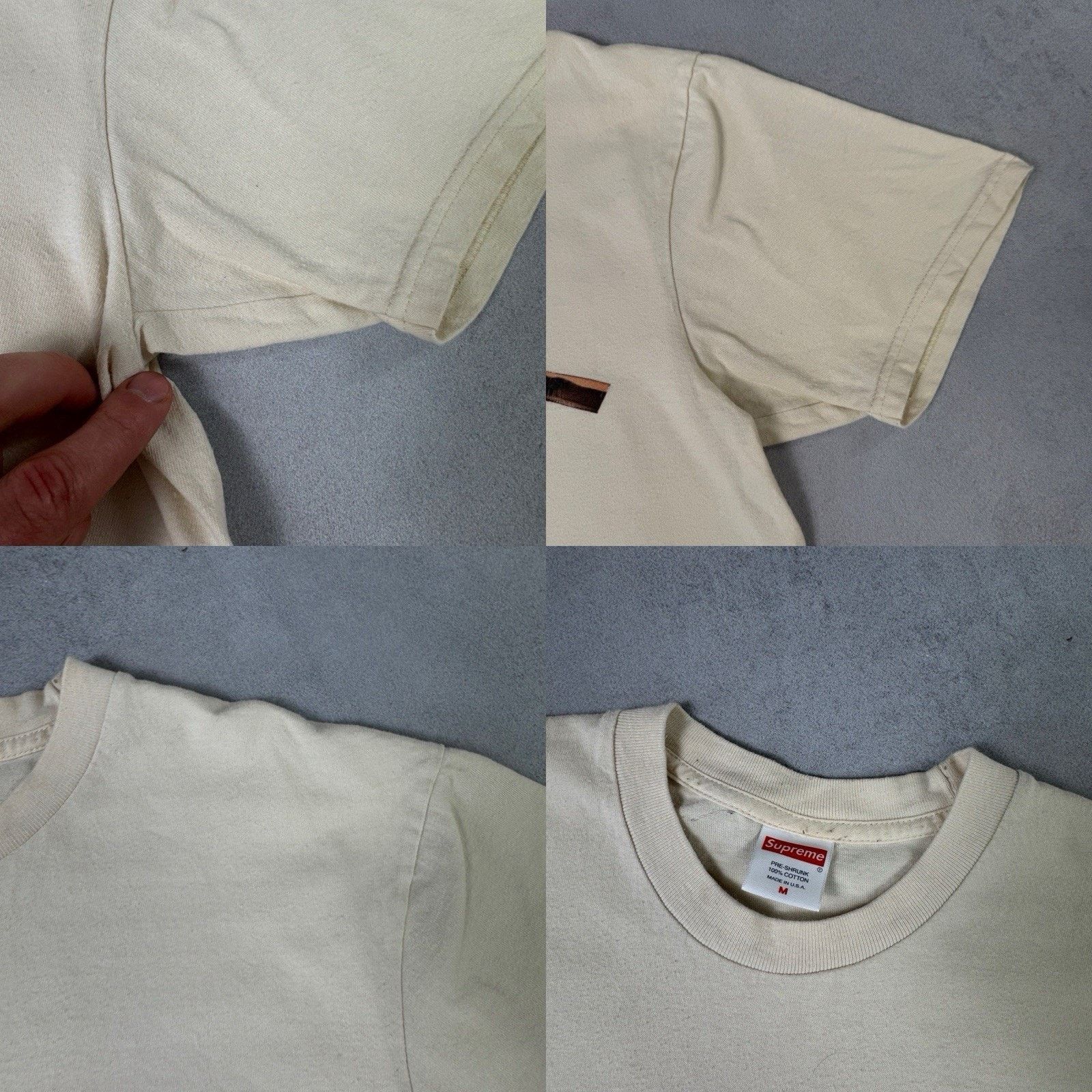 Supreme Supreme F**k You Tee FW18 Men's Size M Beige Size US M / EU 48-50 / 2 - 21 Thumbnail