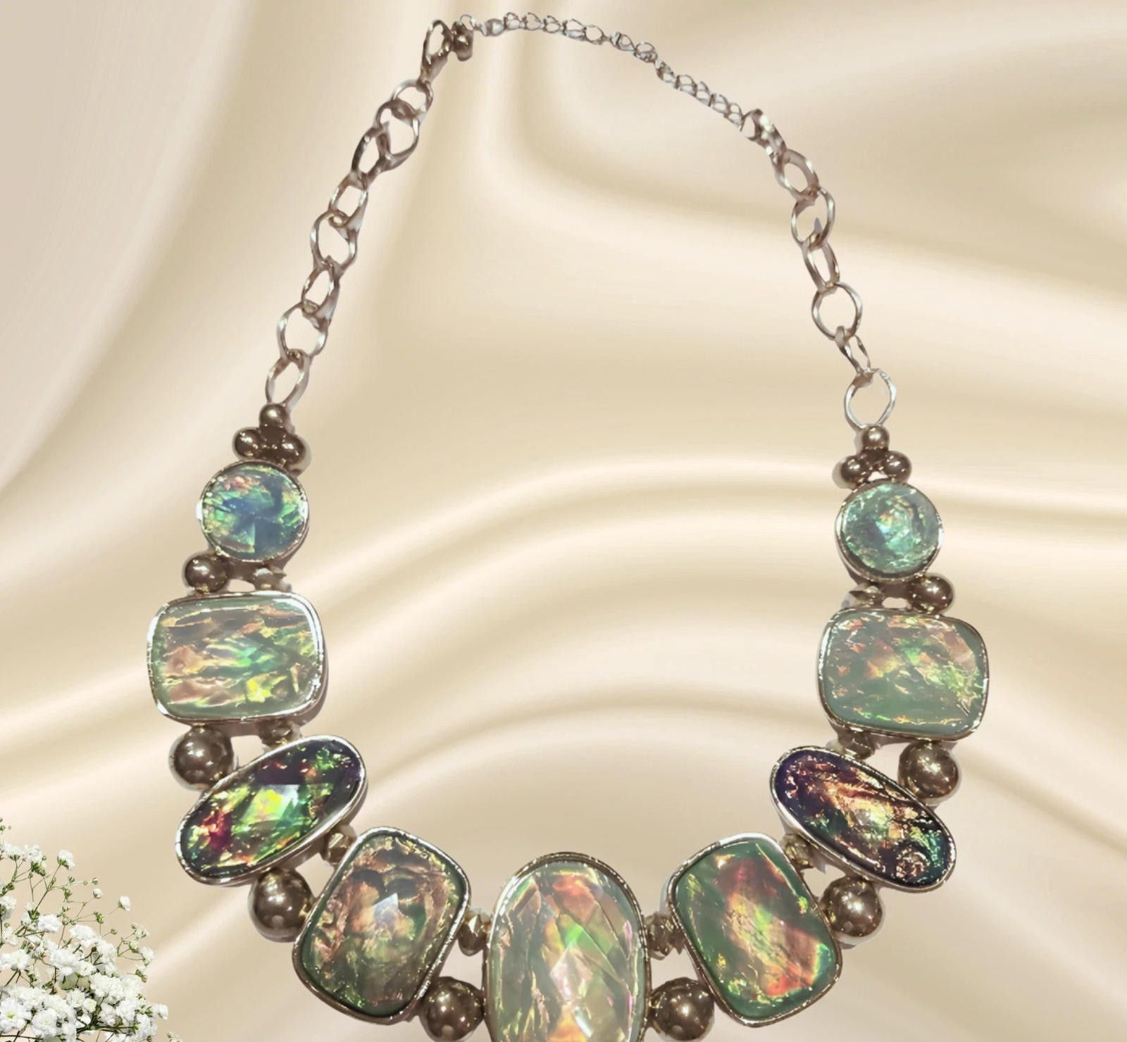 Other Necklace Statement Chunky Adjustable Green Pageant NEW Size ONE SIZE - 1 Thumbnail