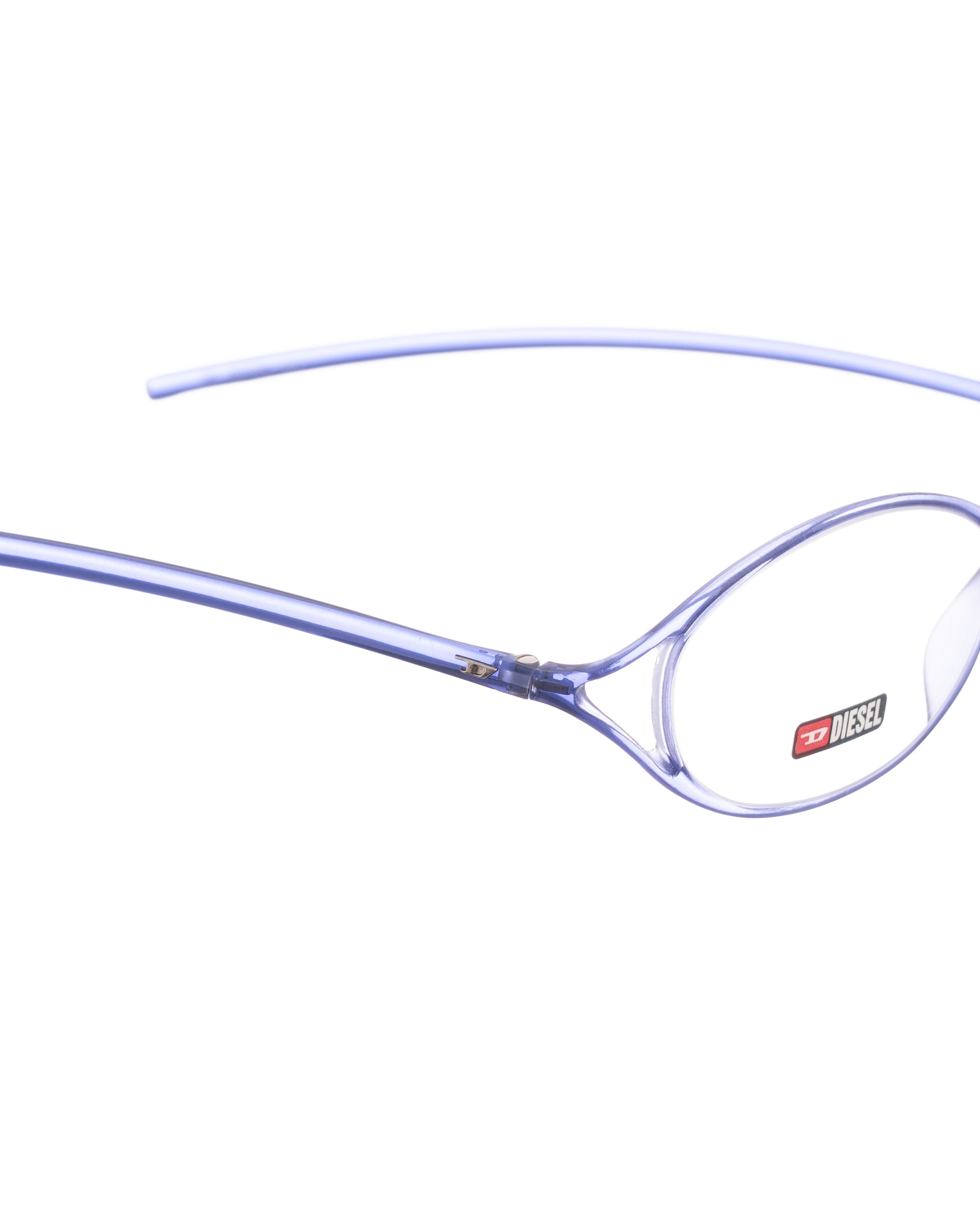 Diesel Diesel '00s Thin Plastic Violet Blue Glasses Size ONE SIZE - 3 Thumbnail