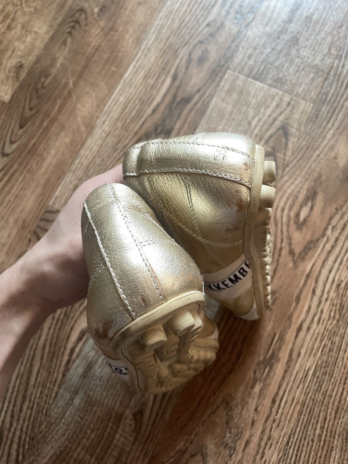 Dirk Bikkembergs Dirk Bikkembergs Vintage Soccer Trainers Sneakers Gold Y2K Size US 8 / IT 38 - 6 Thumbnail