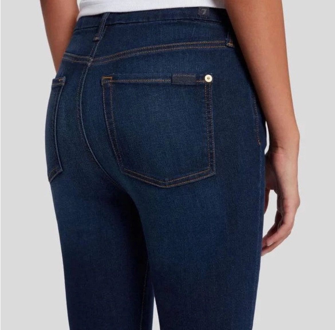 7 For All Mankind 7 For All Mankind Slim Illusion Luxe Super Skinny Jeans Size 26" / US 2 / IT 38 - 2 Thumbnail