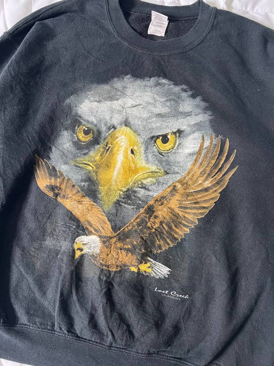 Habitat × Vintage Vintage 90s Lost Creek Outfitters Eagle Crewneck Size US L / EU 52-54 / 3 - 4 Thumbnail