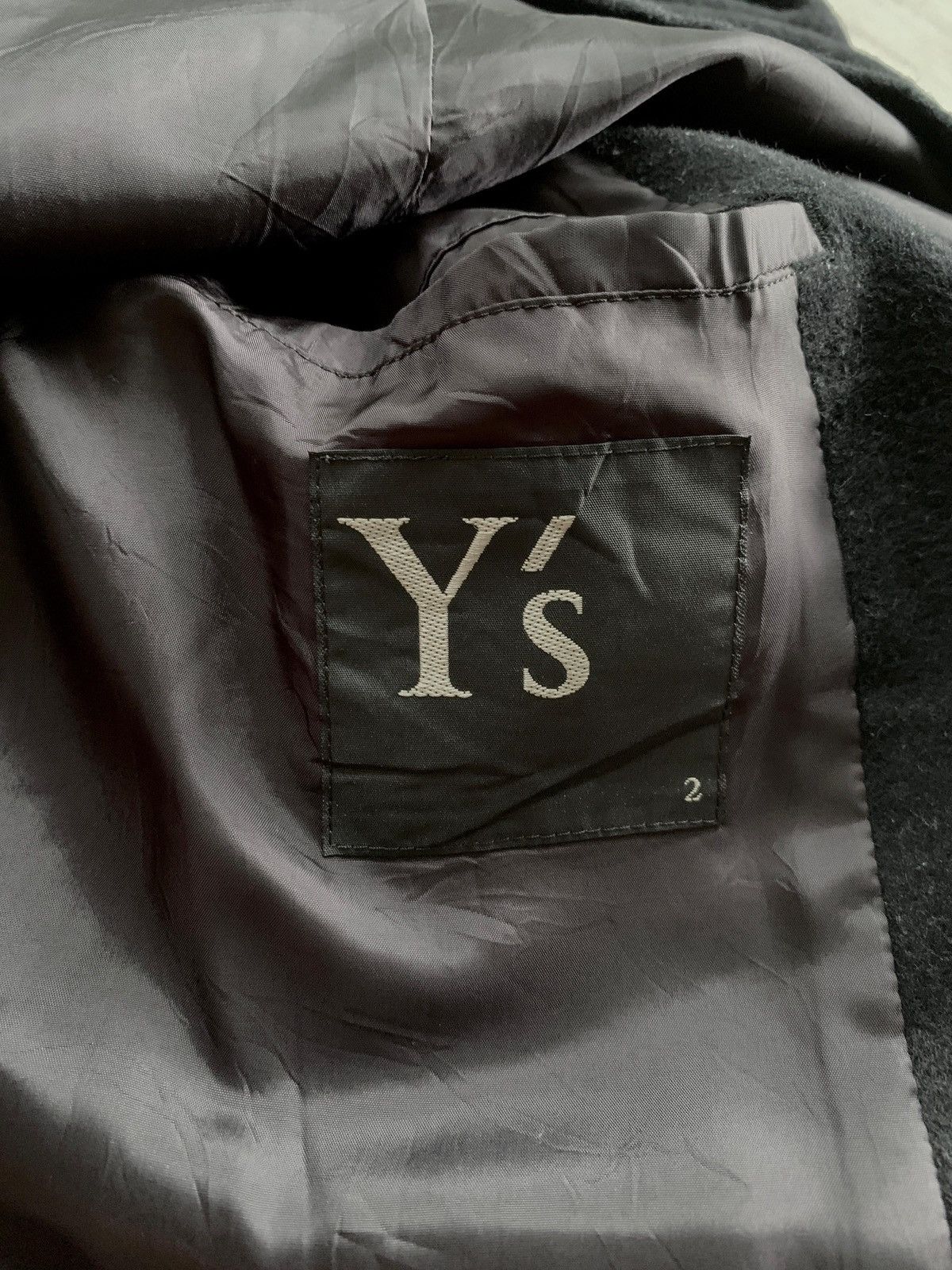 Yohji Yamamoto FREE TAX! Cashmere Blend Wide Collar Coat Size US L / EU 52-54 / 3 - 12 Thumbnail