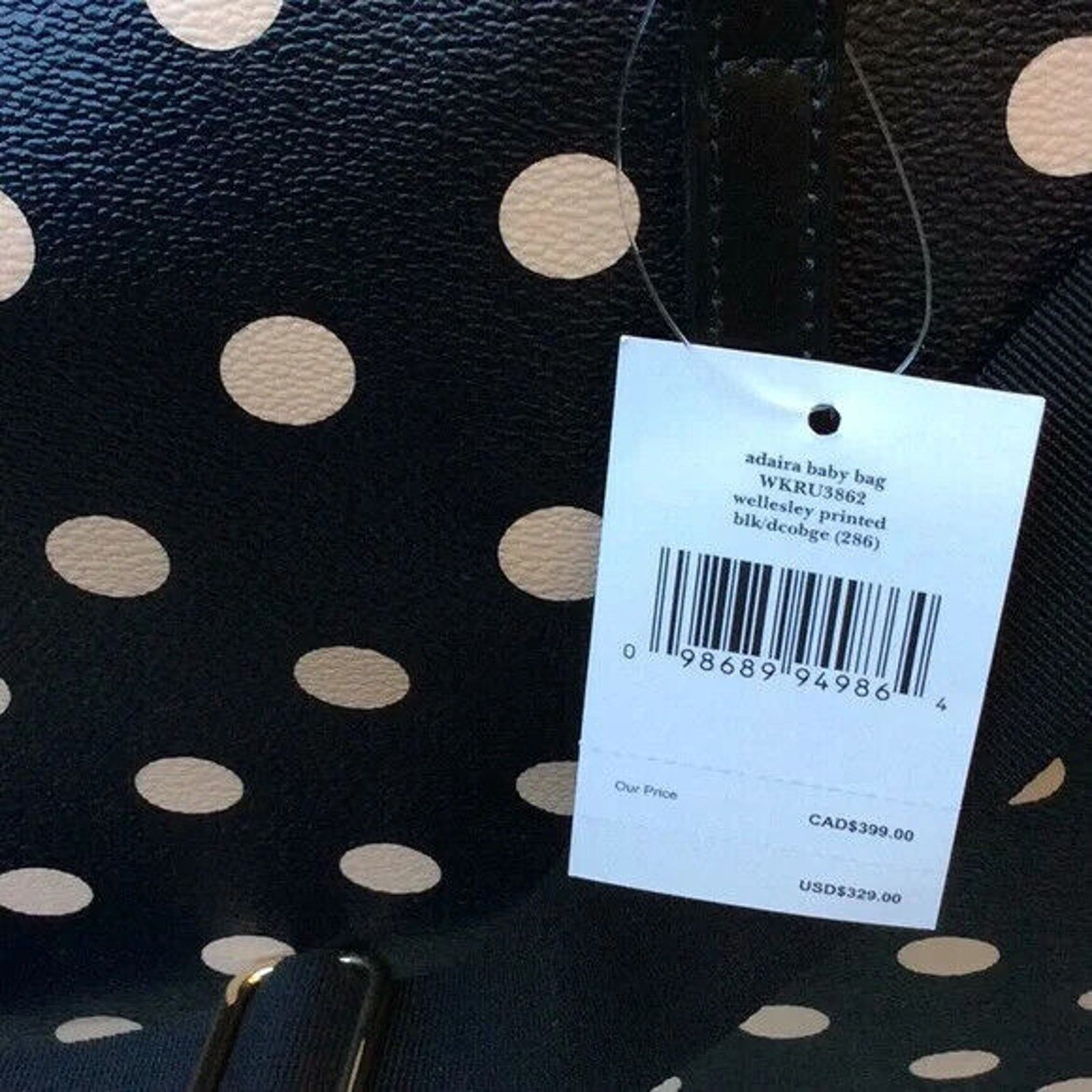 Kate Spade KATE SPADE DIAPER/ TOTE POLKADOT 20" X 13" NWT Size ONE SIZE - 4 Thumbnail