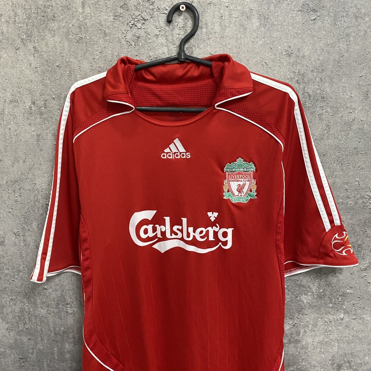 Adidas Vintage Liverpool Adidas Football Jersey 2006-07 T-Shirt Size US L / EU 52-54 / 3 - 4 Thumbnail