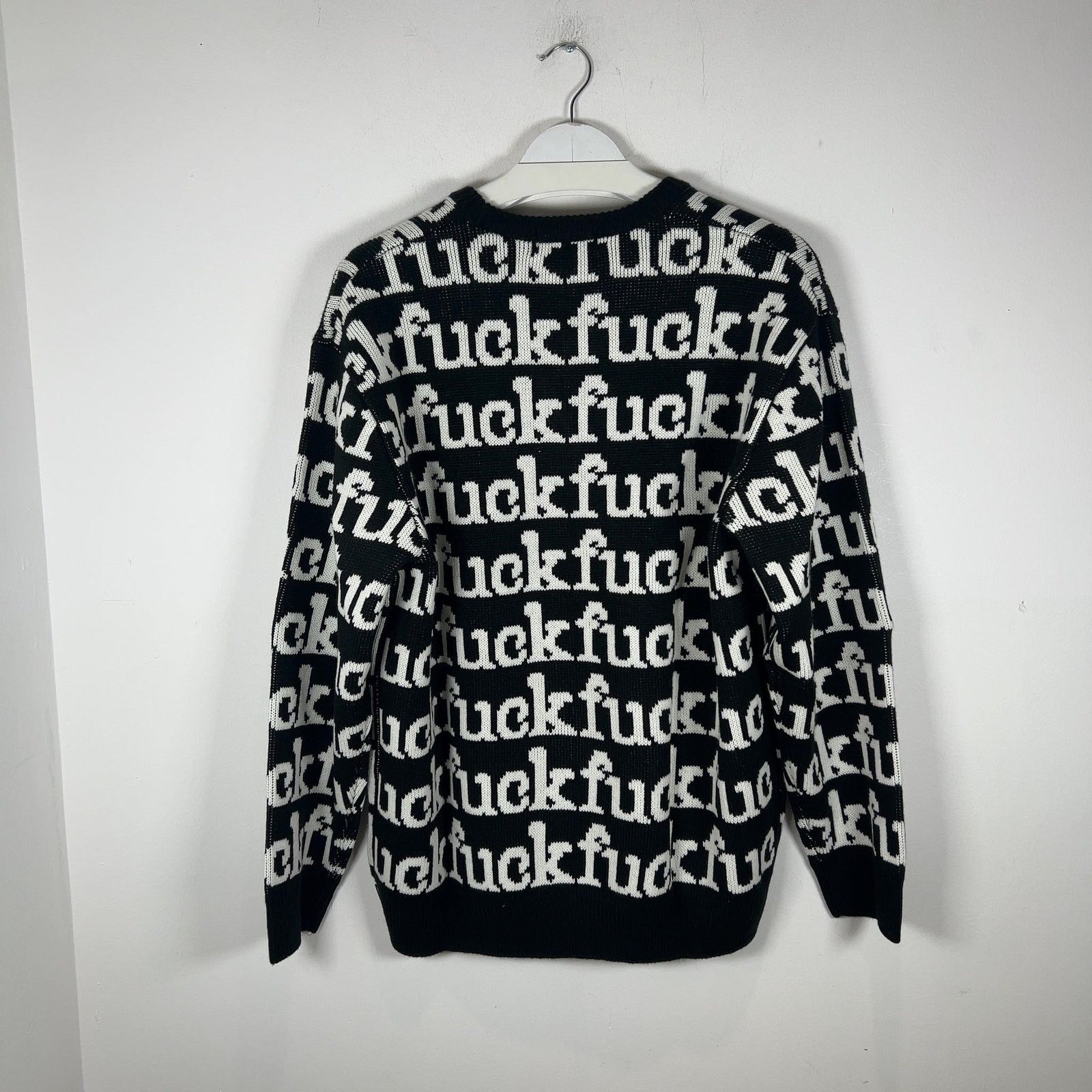 Supreme Supreme All Over 'Fuck' Knit Sweater Size US L / EU 52-54 / 3 - 2 Thumbnail