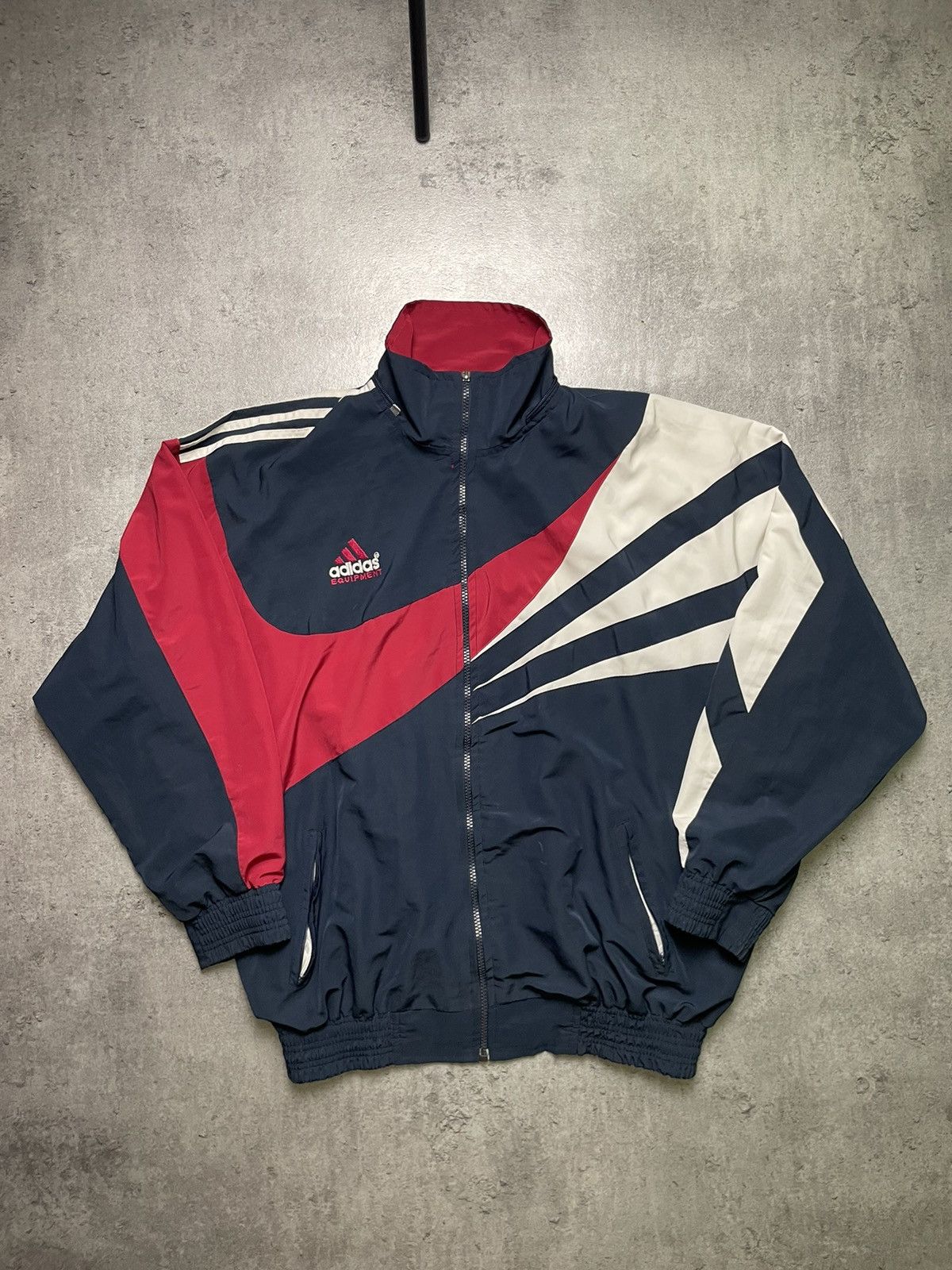 Adidas × Japanese Brand × Vintage Adidas Equipment vintage retro jacket windbreaker 90s 80s Size US M / EU 48-50 / 2 - 1 Thumbnail