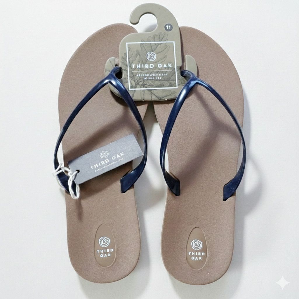Other Third Oak W11/M9.5/L NEW Flip Flops Thong Unisex Sandals Size US 11 / IT 41 - 1 Thumbnail