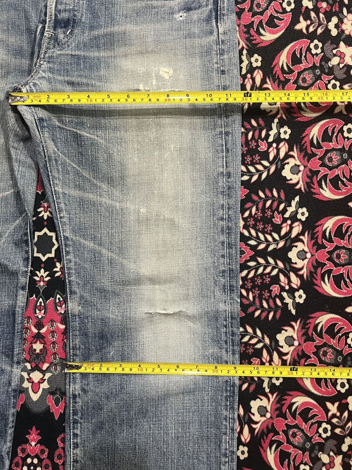 Spellbound ⚡️Distressed⚡️Vintage Japan Spellbound Whisker Blue Wash Jeans Size US 32 / EU 48 - 15 Thumbnail