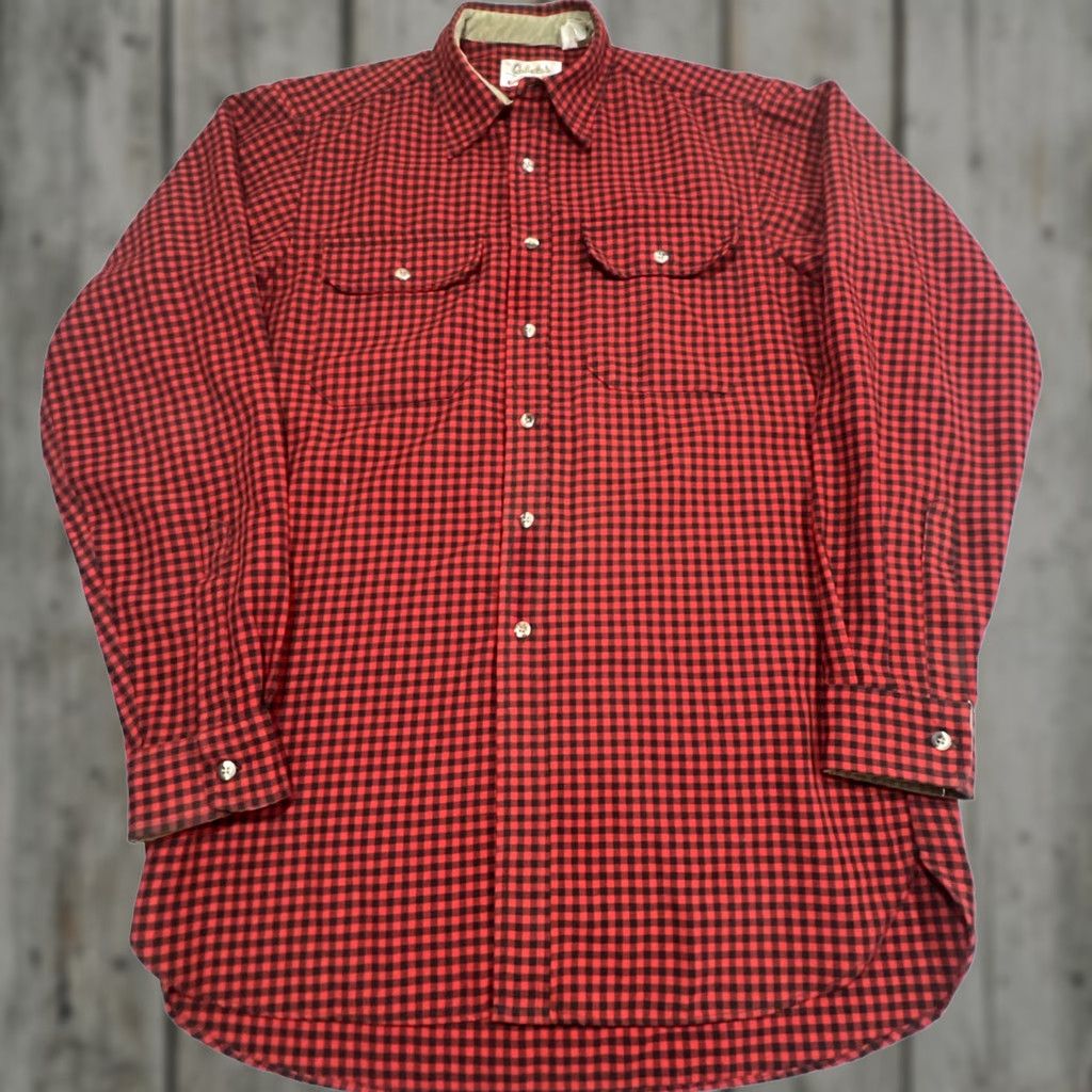 Vintage VINTAGE Cabela’s Long Sleeve Shirt Men Large Checkered Red Black Made USA Size US L / EU 52-54 / 3 - 1 Thumbnail