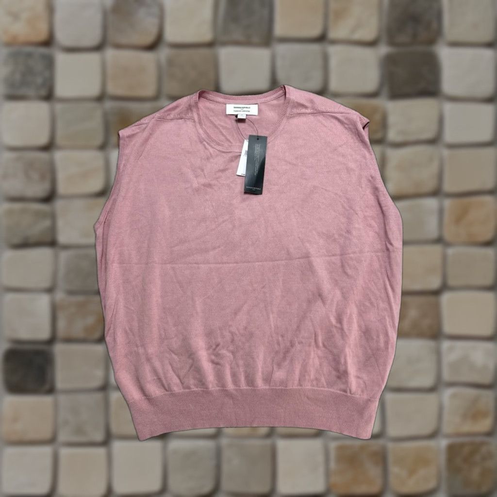 Banana Republic Banana Republic Sweater Women's Small Pink Cotton Knit Pullover New Shirt Pullover Winter Fall Spring Casual Mens Womens Girls Boys Size S / US 4 / IT 40 - 1 Thumbnail