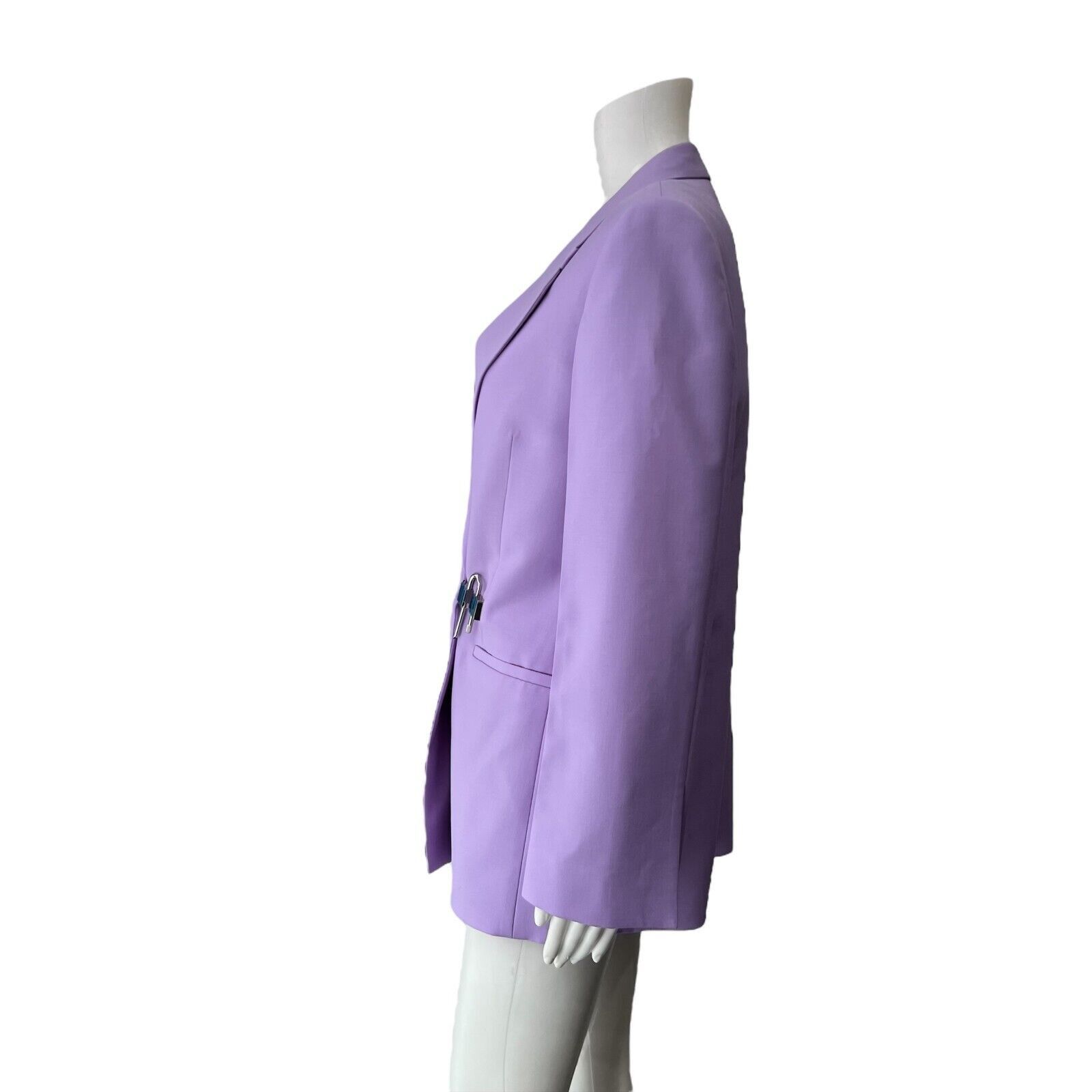 Givenchy NWT $3,975 FW21 RUNWAY Lilac Padlock Jacket Pant Suit Set Size 27" / US 4 / IT 40 - 5 Thumbnail
