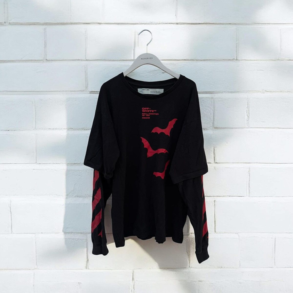 Off-White Off-White Diagonal Bats Layered Longslevve Size US M / EU 48-50 / 2 - 1 Thumbnail