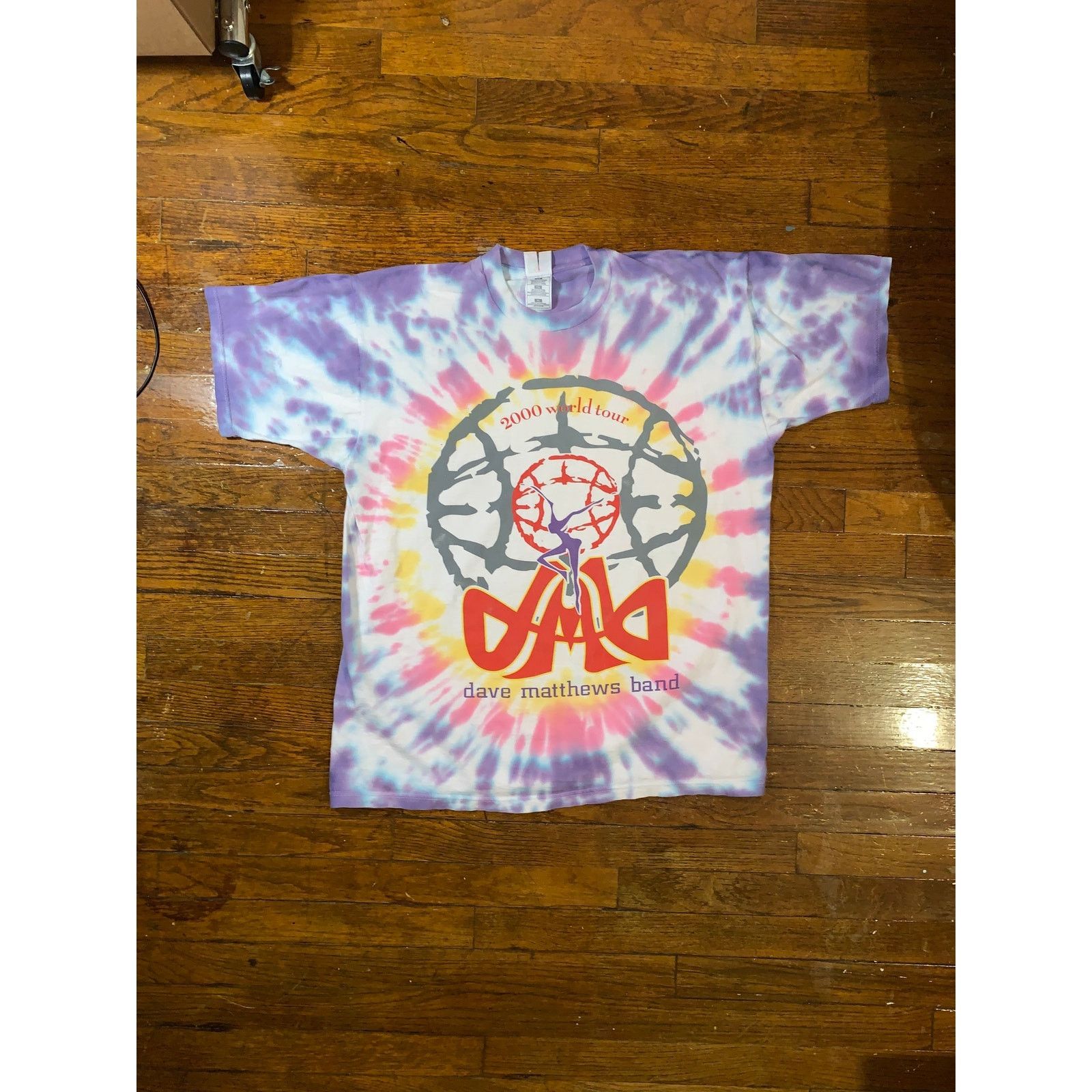 Band Tees × Other × Vintage VTG Dave Matthews Band Tour Shirt XL Tie Dye Fire Dancer Size US XL / EU 56 / 4 - 1 Thumbnail