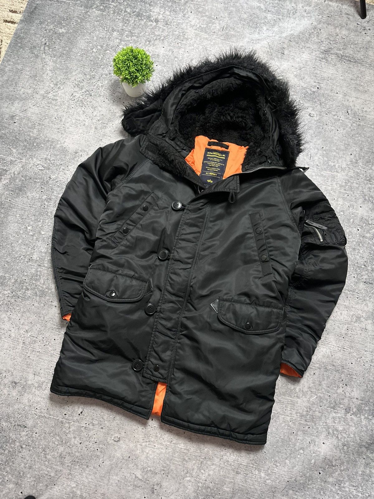 Alpha Industries Vintage Alpha Flyer’s Industries USA N-3B Parka Jacket Size US S / EU 44-46 / 1 - 3 Thumbnail