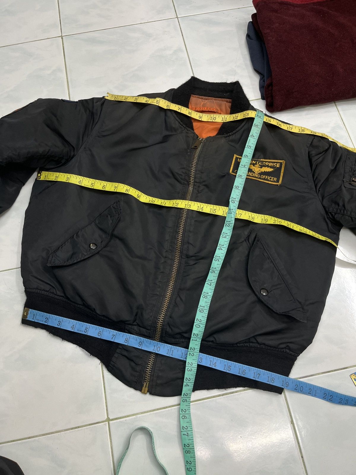 Vintage 🔥🔥🔥STEALS VTG USS ENTERPRISE COMANDING OFFICER MA1 JACKET Size US M / EU 48-50 / 2 - 16 Thumbnail