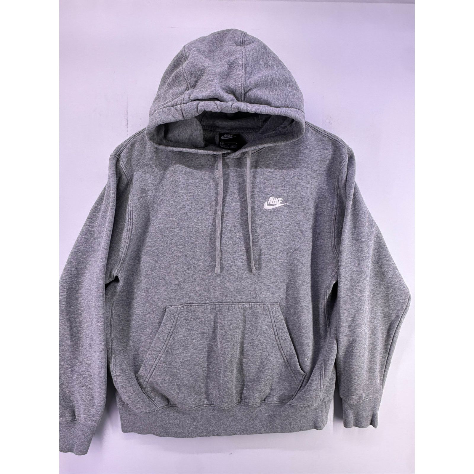 & Other Stories Vintage Nike Light Gray Hoodie White Logo Size Medium Size US M / EU 48-50 / 2 - 8 Thumbnail