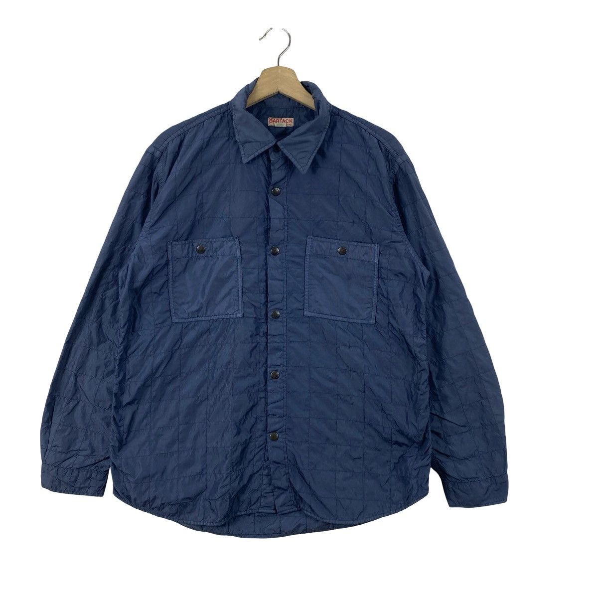 Vintage Vintage BARTACK Quilted Workwear Jacket Button Up Overshirt Size US L / EU 52-54 / 3 - 4 Thumbnail