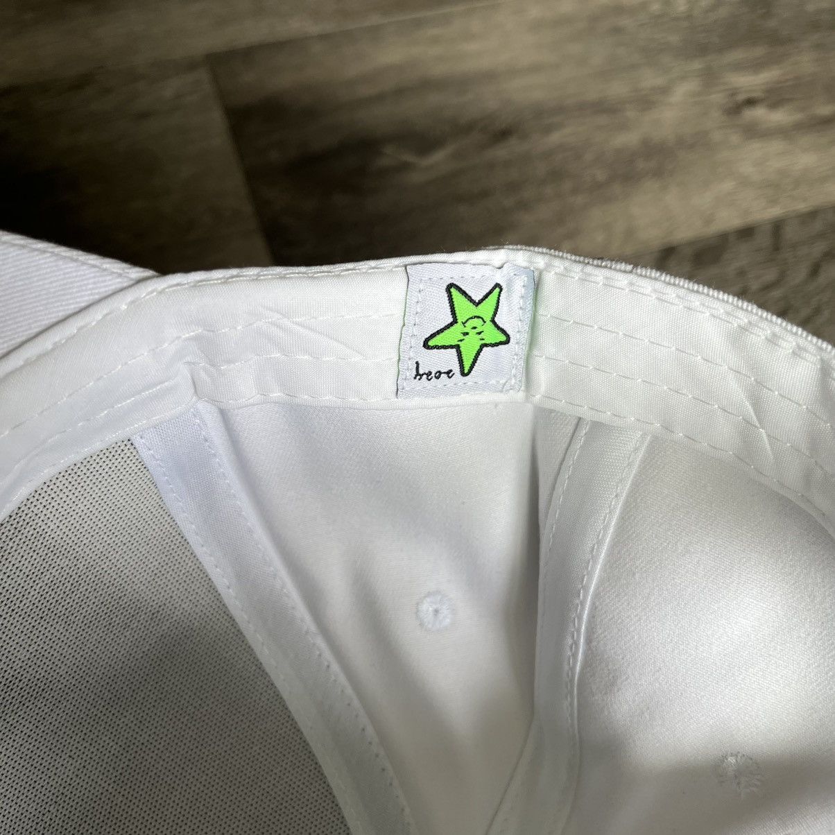 Asspizza Asspizza Face Velcro White on White Embroidered Logo Hat Size ONE SIZE - 5 Thumbnail