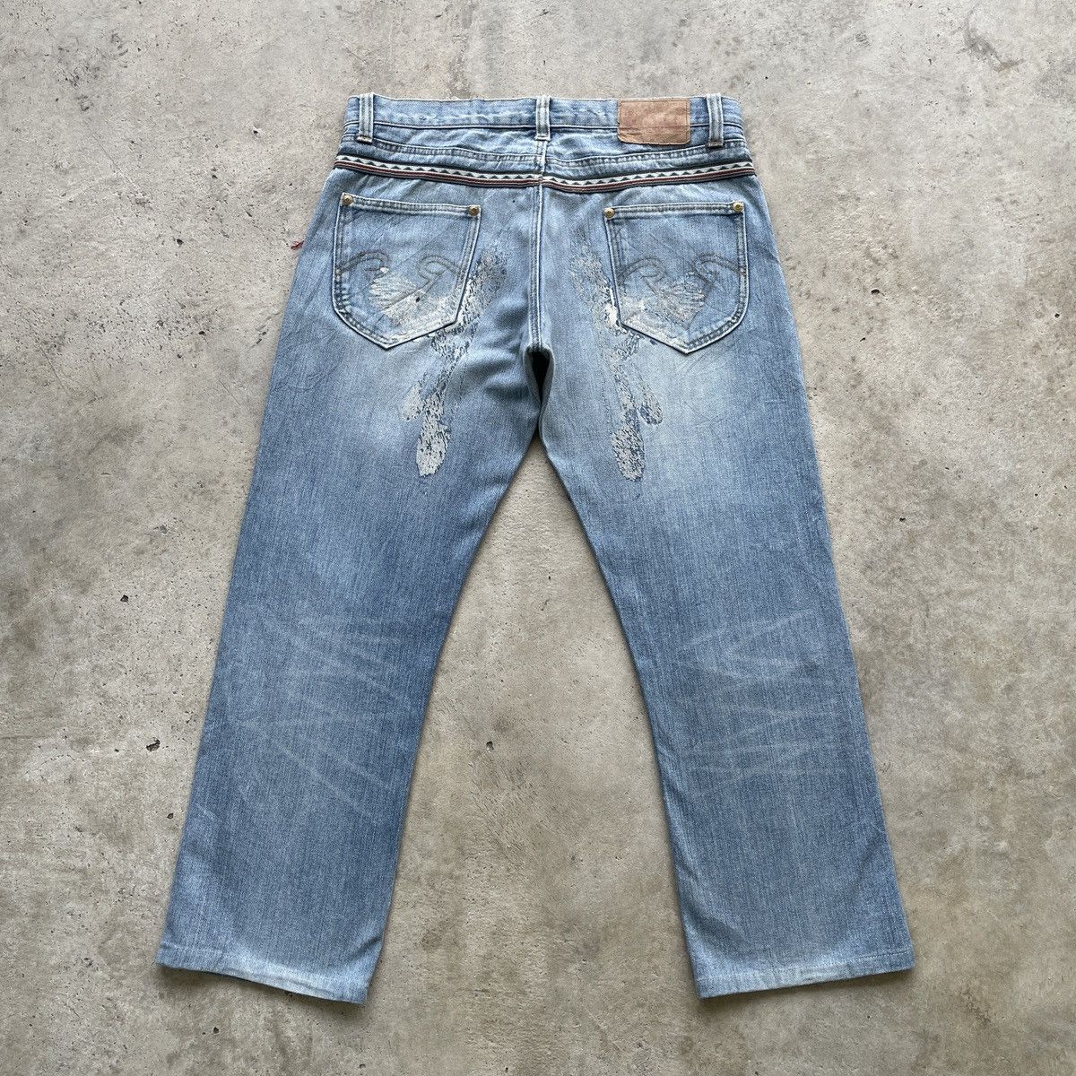 Vintage Vintage Geronimo Faded Distressed Jeans Pants Denim W34 Size US 34 / EU 50 - 13 Thumbnail