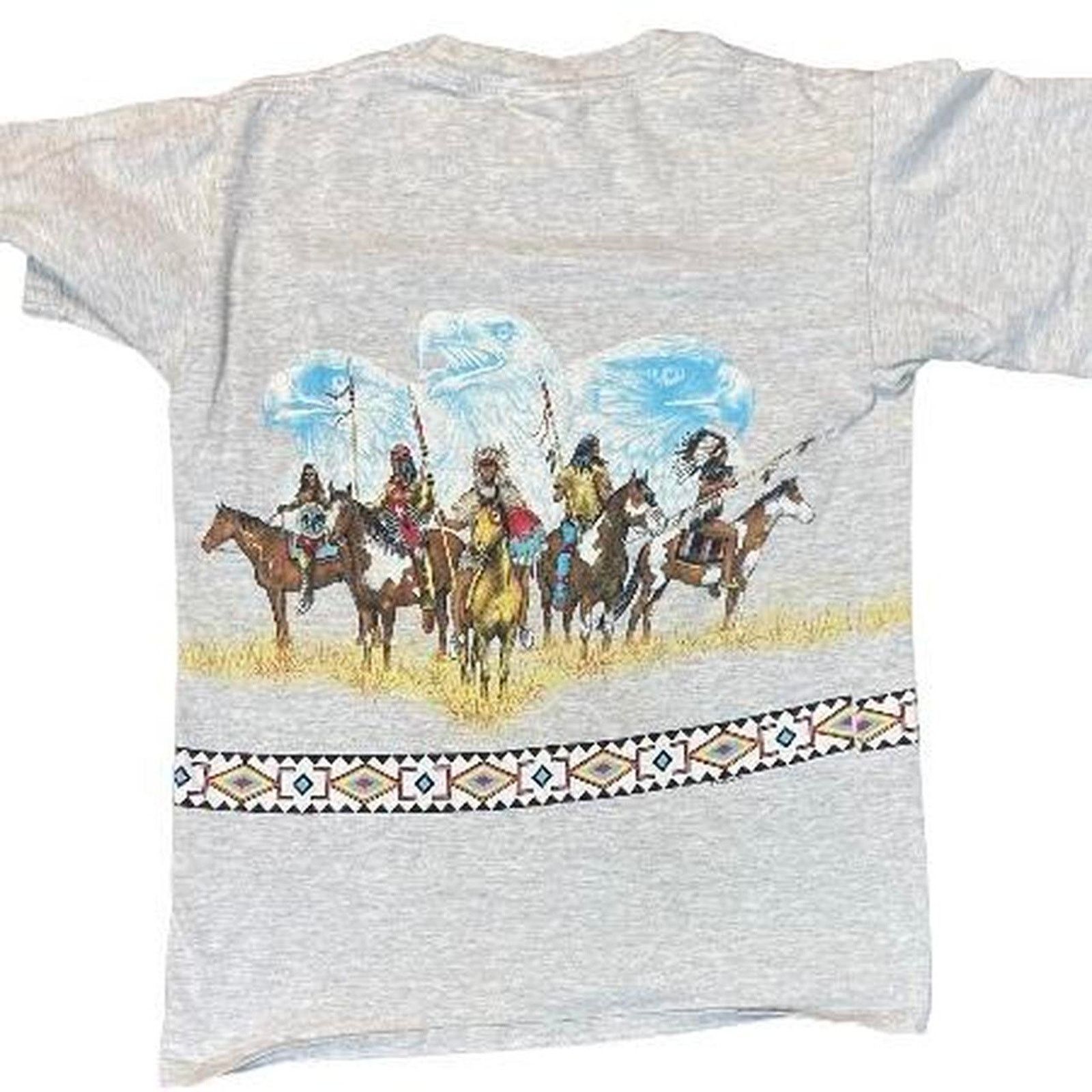 Hanes 90s native american tee shirt Size US S / EU 44-46 / 1 - 4 Thumbnail