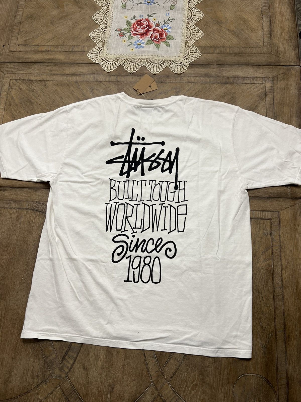 Stussy Built Tough Tee White Men's - US