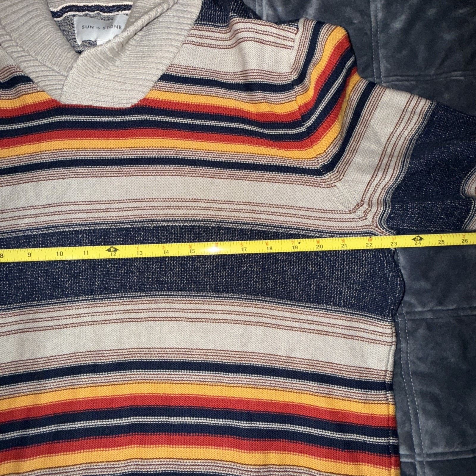 Other Sun + Stone Sweater multi color XL Preppy Cabin Core Ski EUC Size US XL / EU 56 / 4 - 8 Thumbnail