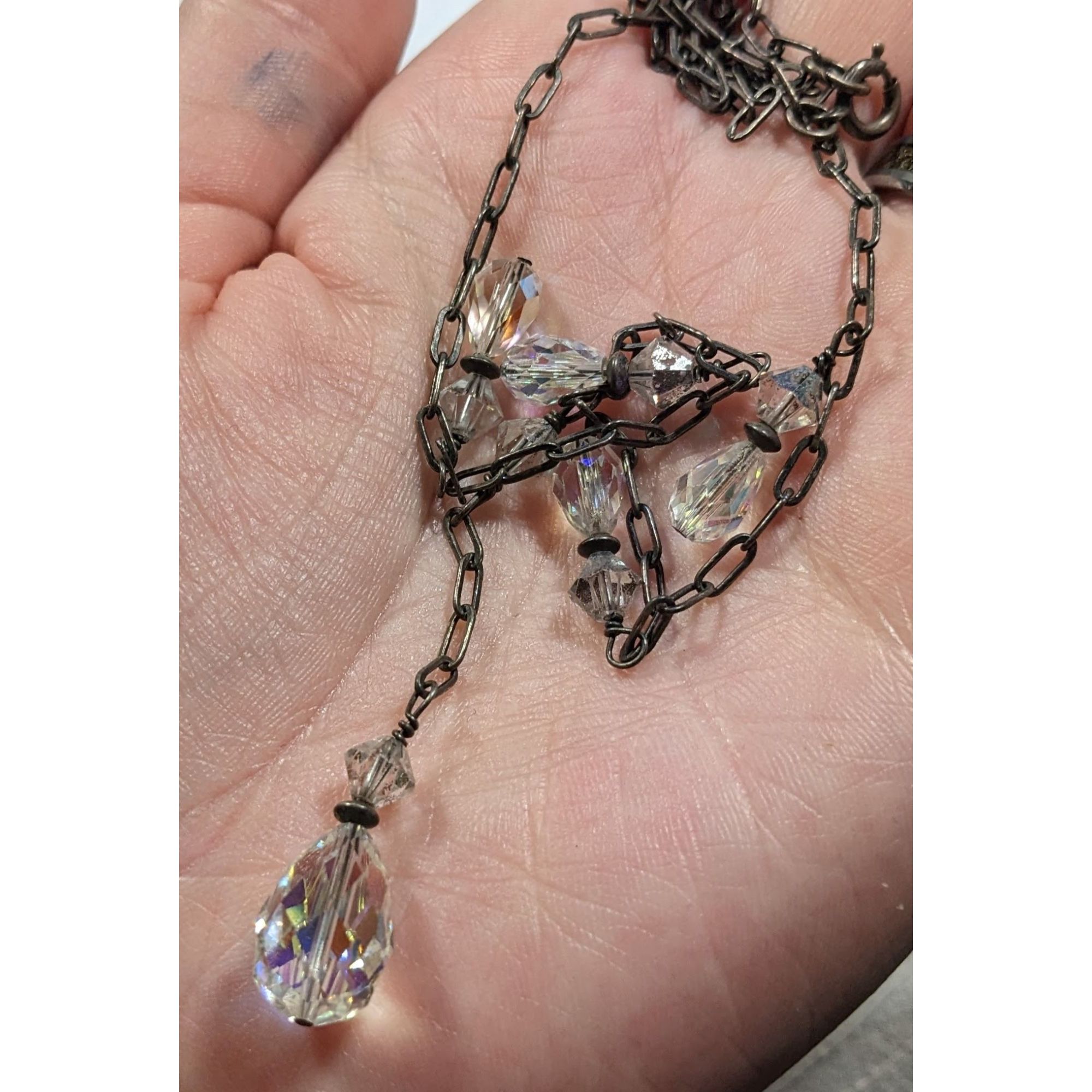 Other Aurora Borealis Crystal Teardrop Fantasy Necklace Size ONE SIZE - 3 Thumbnail
