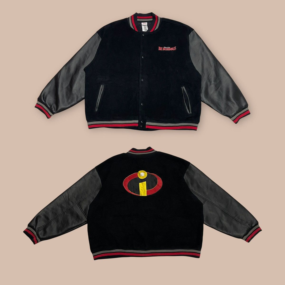 Disney Vintage Disney The Incredibles Letterman Varsity Jacket Size US XXL / EU 58 / 5 - 1 Thumbnail