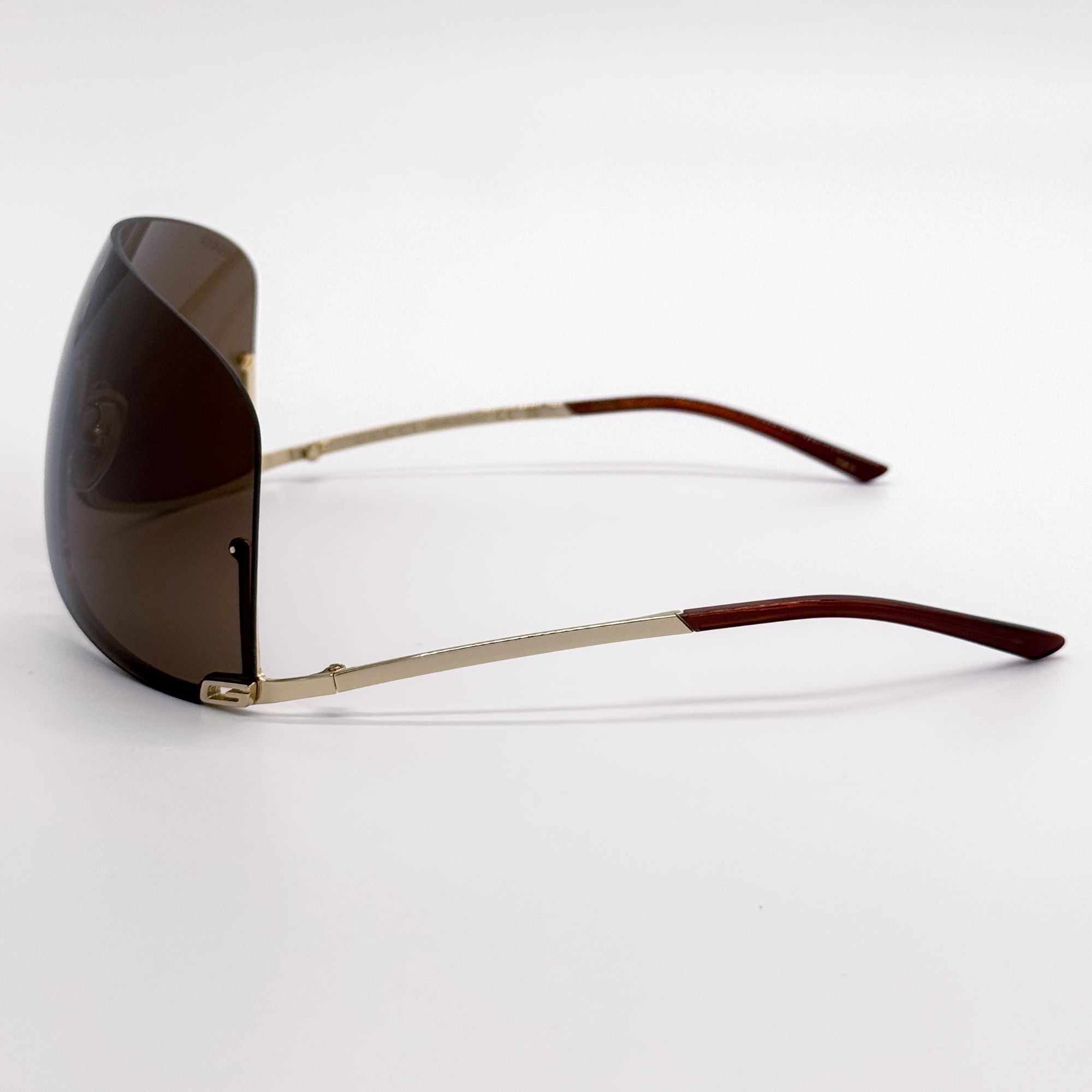 Gucci NEW GUCCI SUNGLASSES GG1560S 002 GOLD SHIELD UNISEX GUCCI Size ONE SIZE - 8 Thumbnail